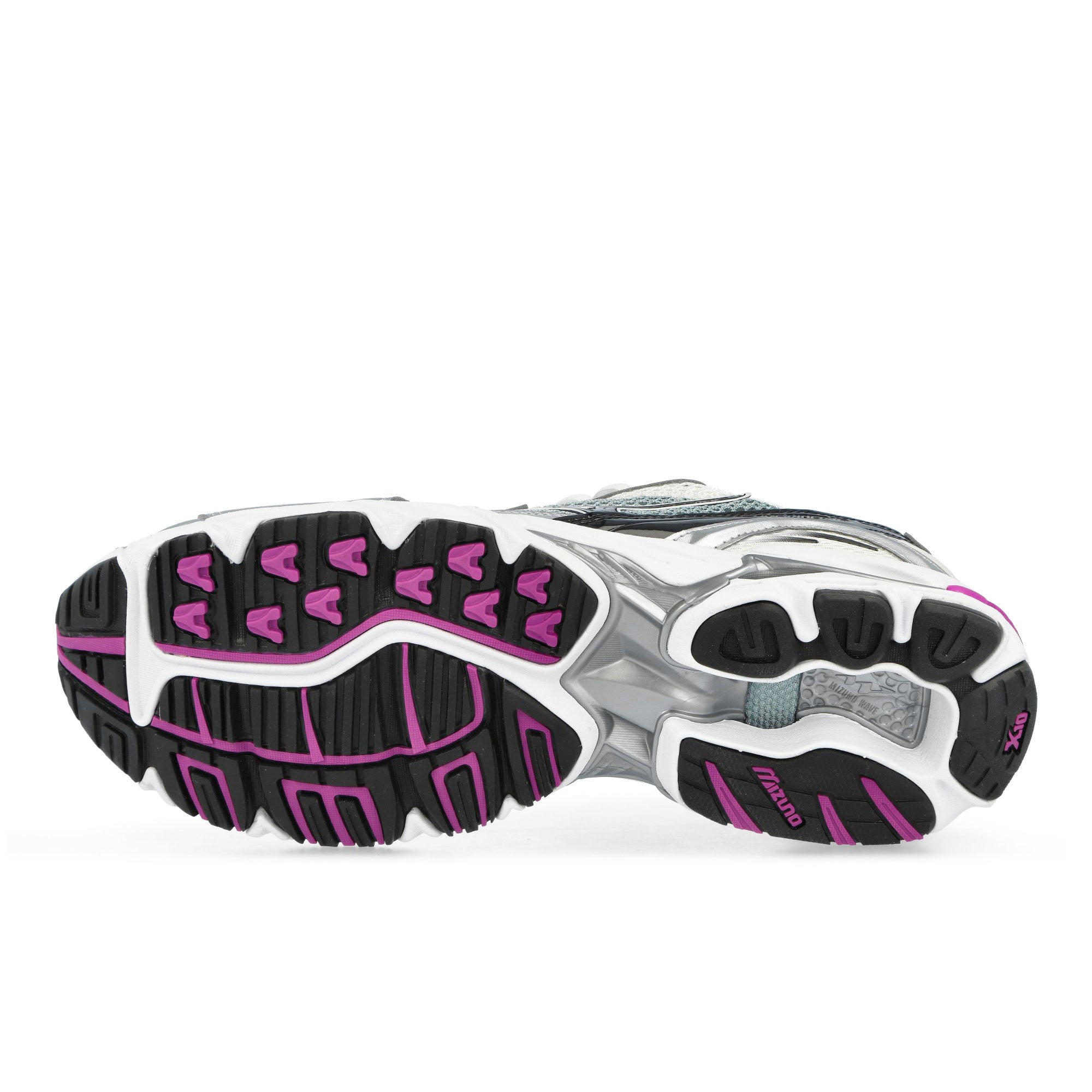 Mizuno Wave Rider 10 Snow White / Black / Slate Low Top Sneakers D1GA210418 Detail View 1 | Overkill