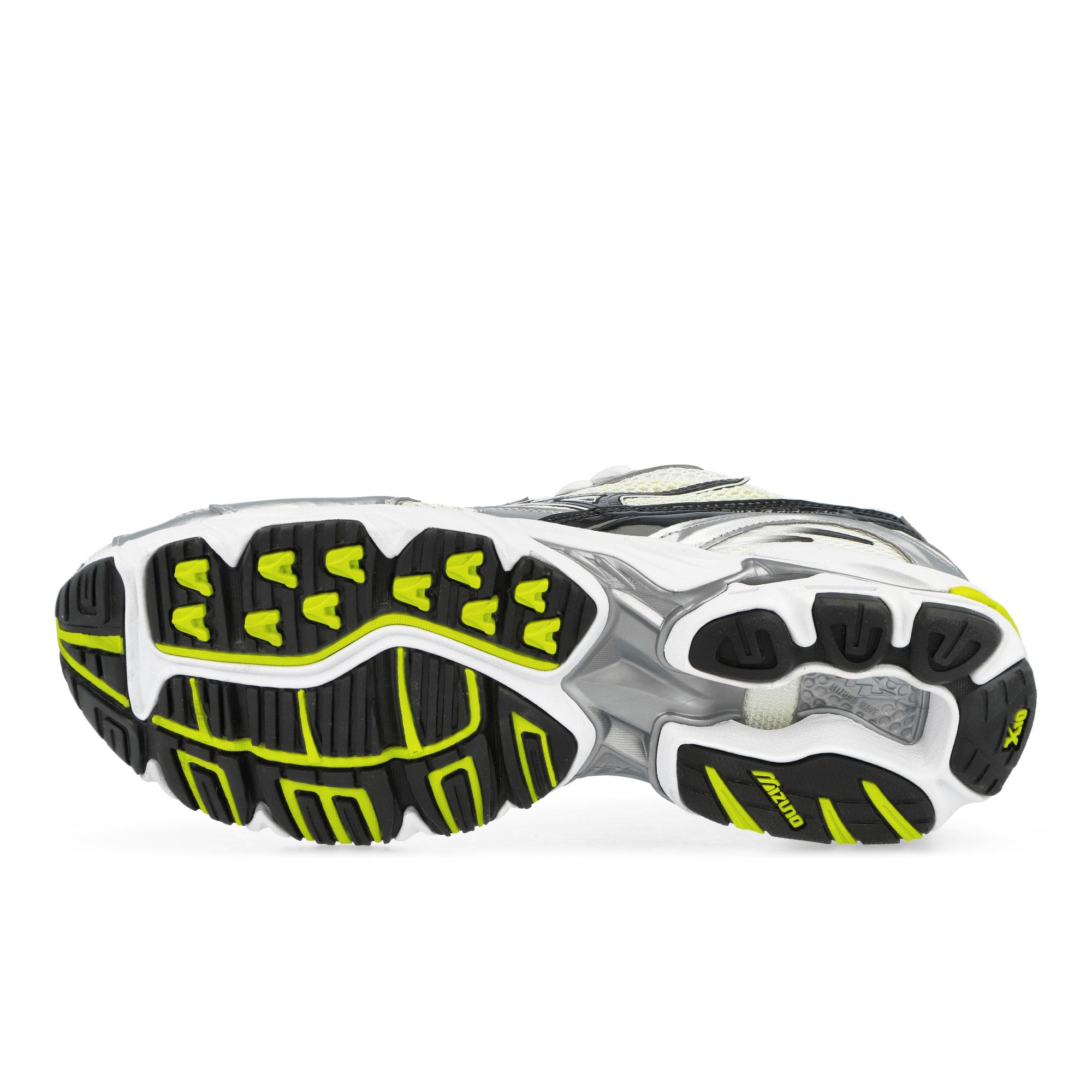 Mizuno Wave Rider 10 Snow White / Black / Sylvan Green Low Top Sneakers D1GA210419 Detail View 1 | Overkill