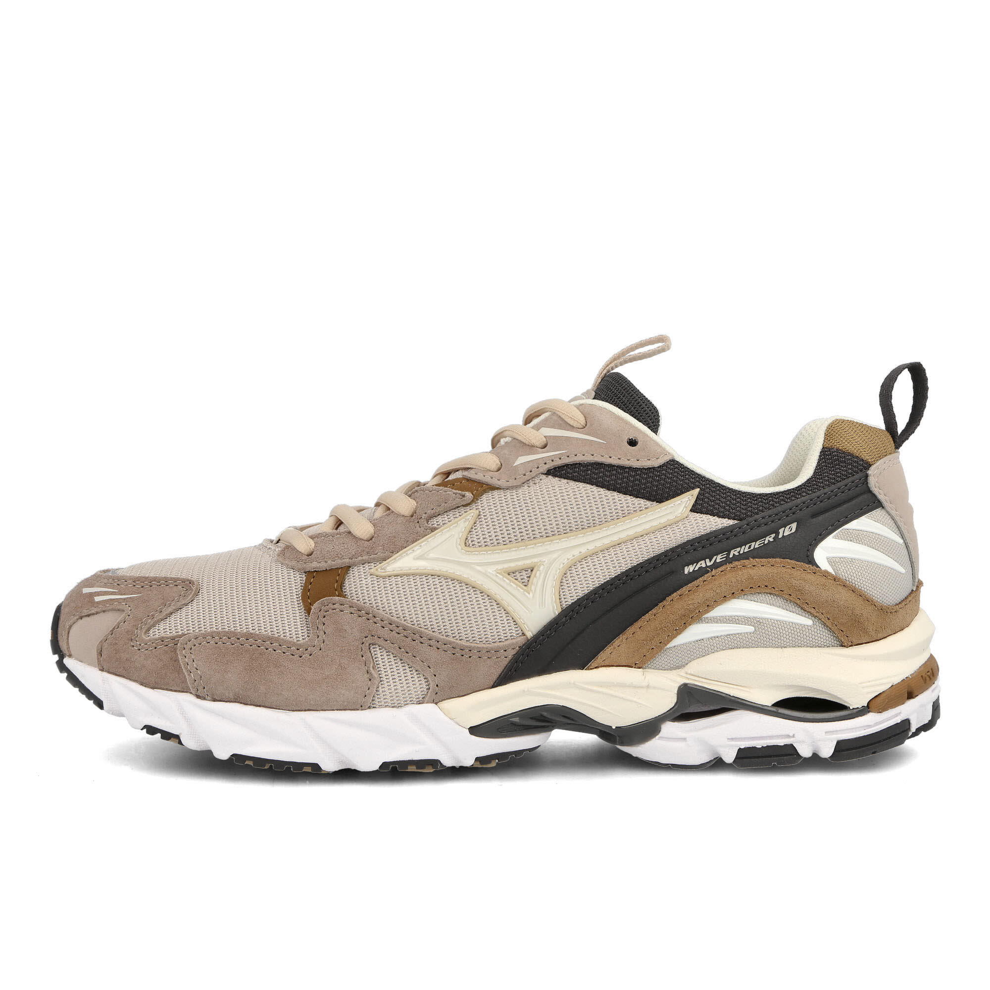 Mizuno Wave Rider 10 Silver Cloud / Snow White / Tigers Eye Low Top Sneakers D1GA222608 | Overkill