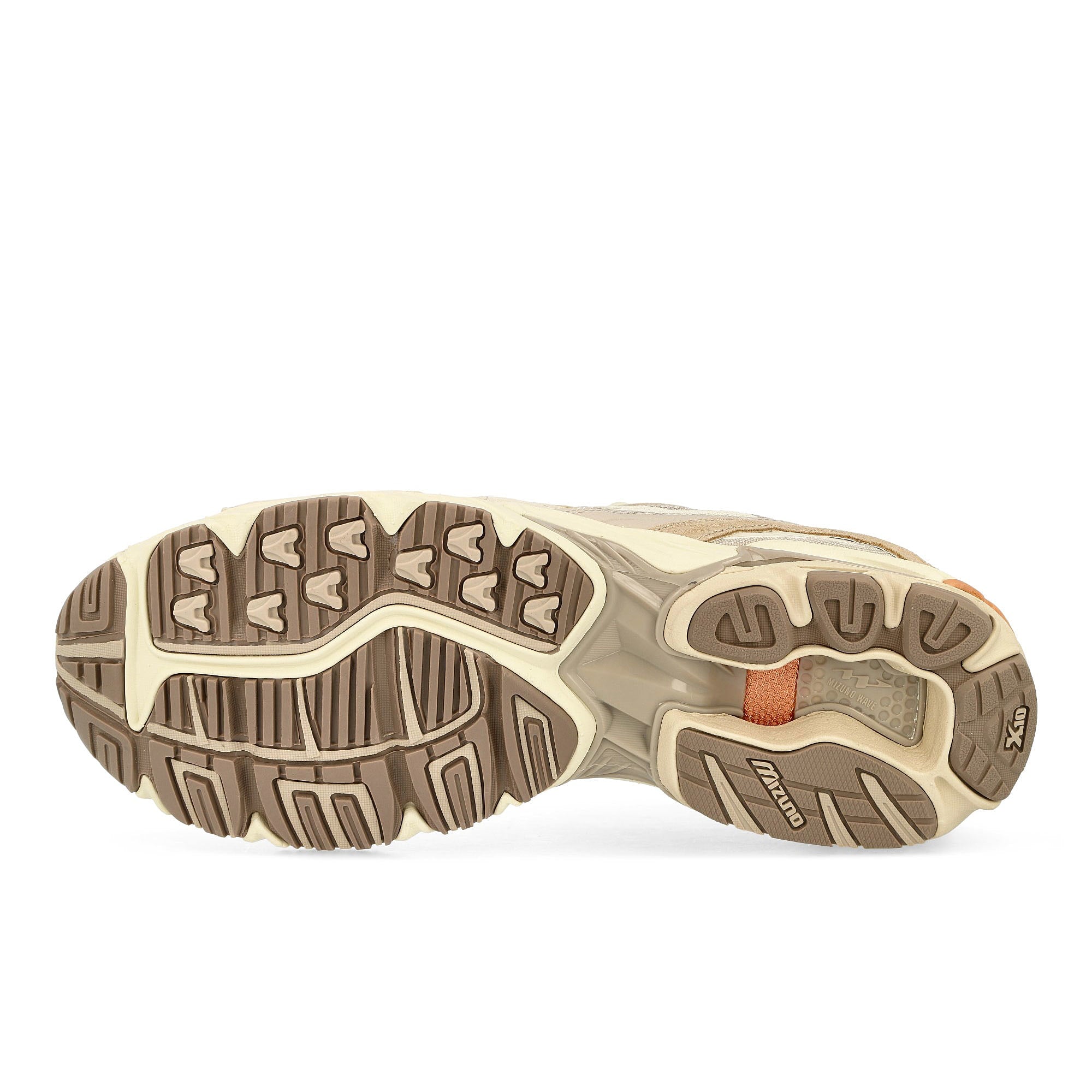 Mizuno Wave Rider 10 Summer Sand / Pristine / Pristine Low Top Sneakers Detail View 1 | Overkill