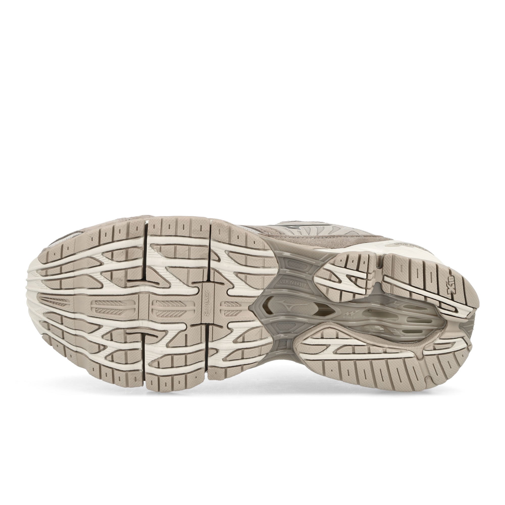 Mizuno Wave Prophecy LS Wind Chime-Fallen Rock-Silver Cloud Low Top Sneakers Detail View 1 | Overkill