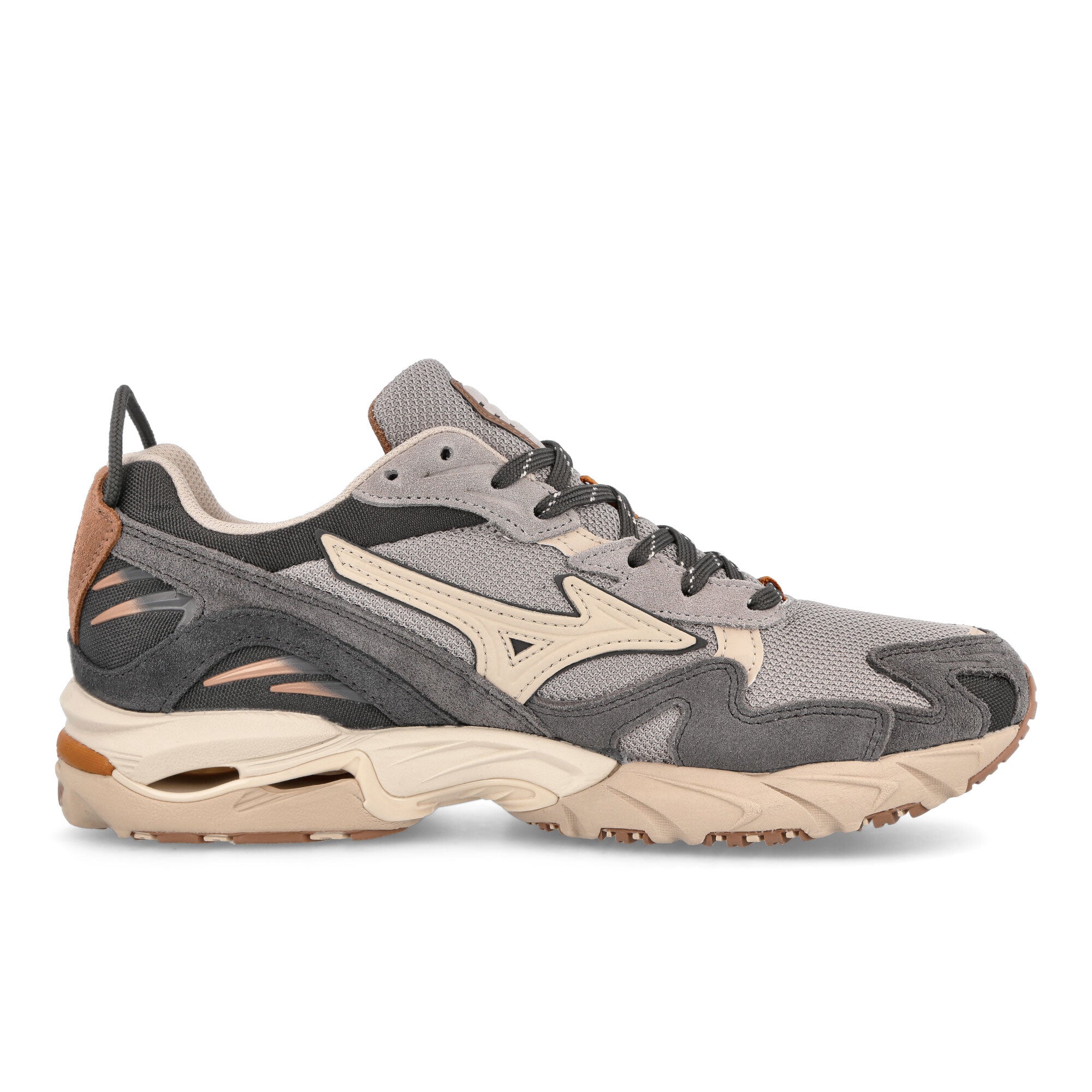 Mizuno Wave Rider 10 Opal Gray / Opal Grey / Pumpkin Spice Low Top Sneakers Silhouette | Overkill