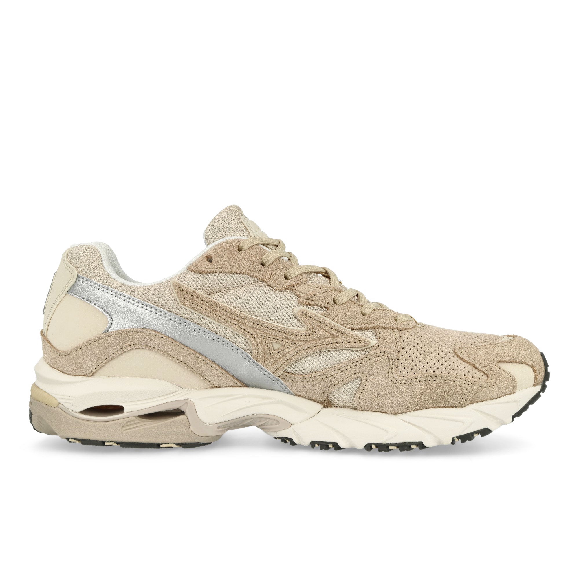 Mizuno Wave Rider 10 Mojave Desert-Summer Sand-Snow White Low Top Sneakers Silhouette | Overkill