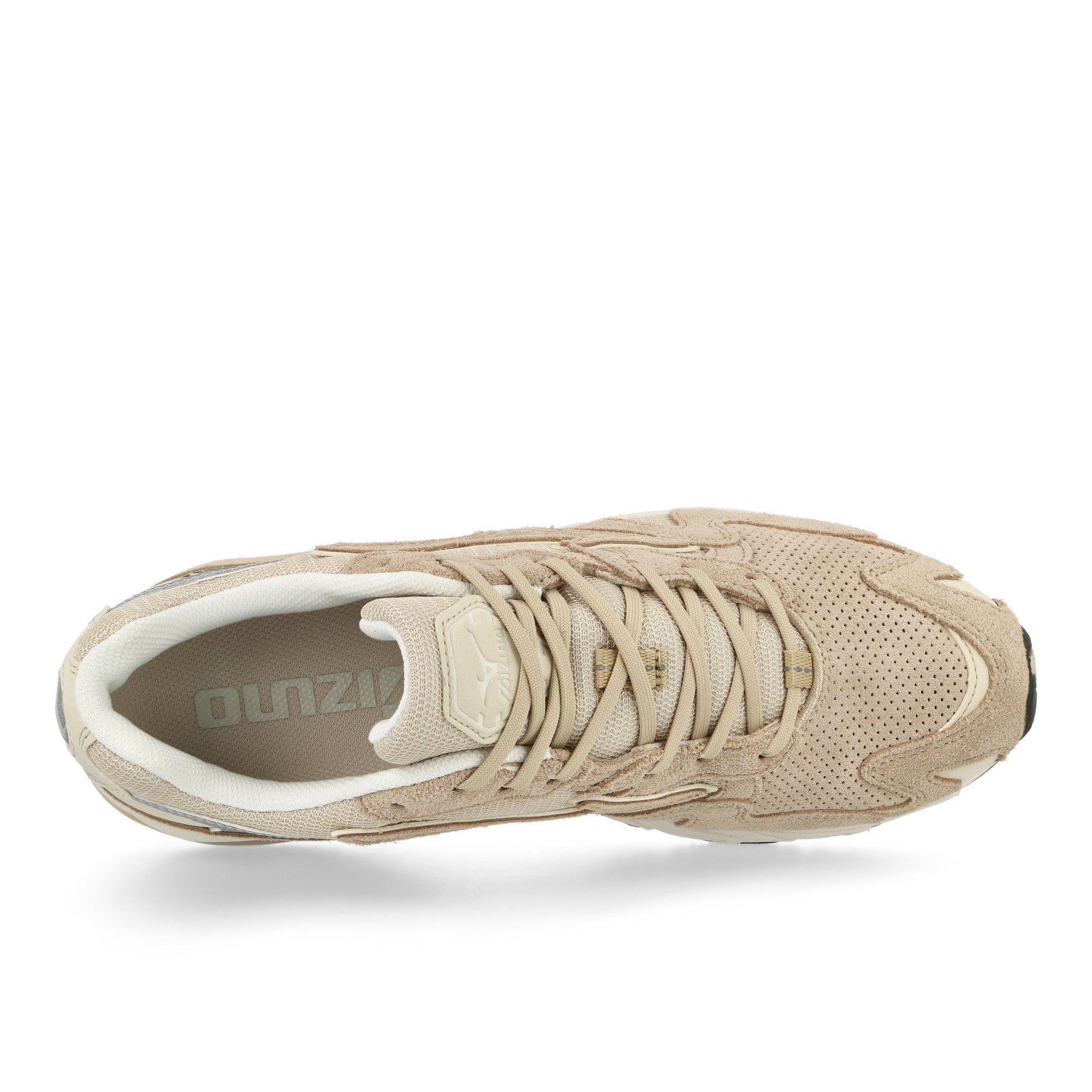 Mizuno Wave Rider 10 Mojave Desert-Summer Sand-Snow White Low Top Sneakers Detailfoto | Overkill
