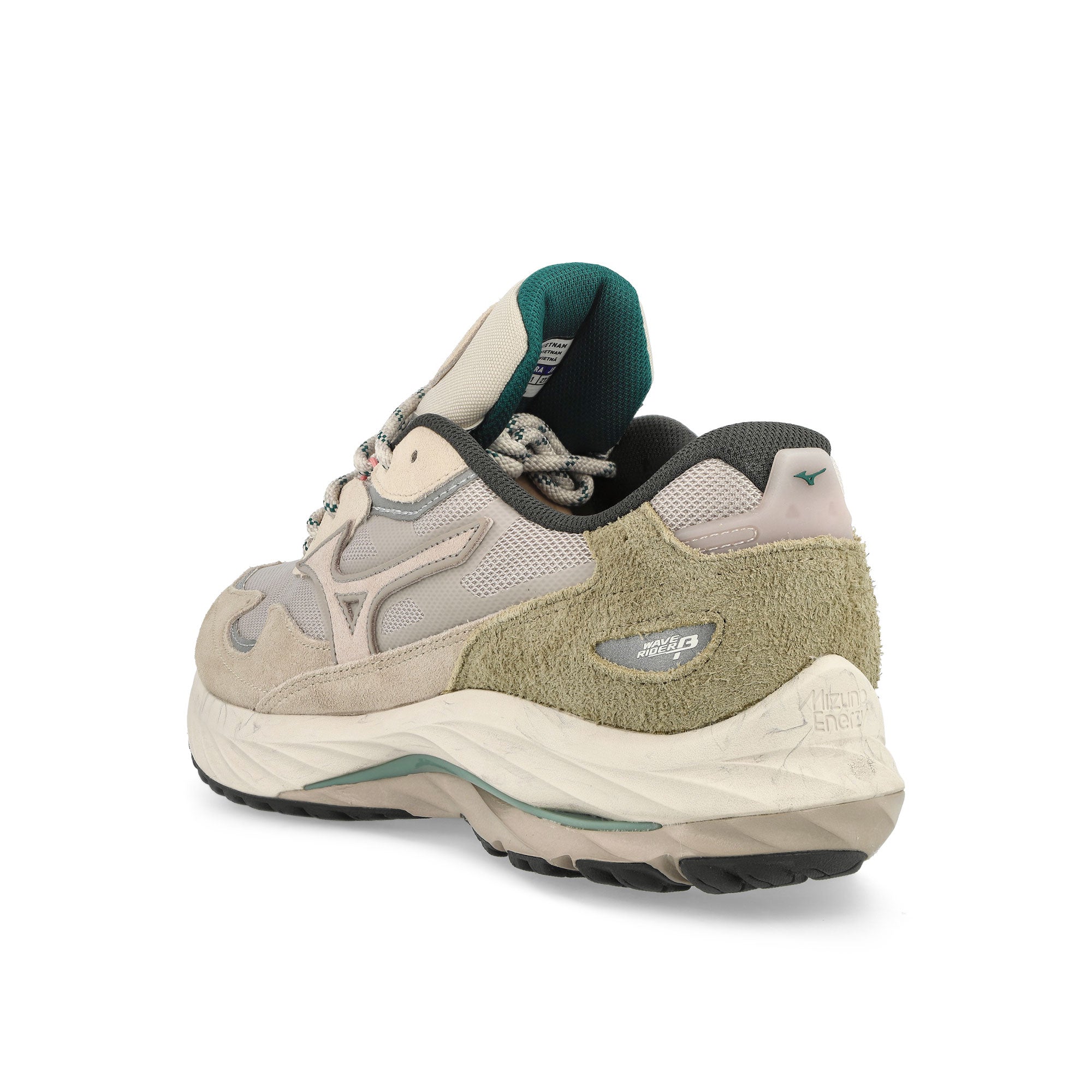 Mizuno Wave Rider Beta Silver Cloud-White Sand-Cedar Low Top Sneakers Material | Overkill