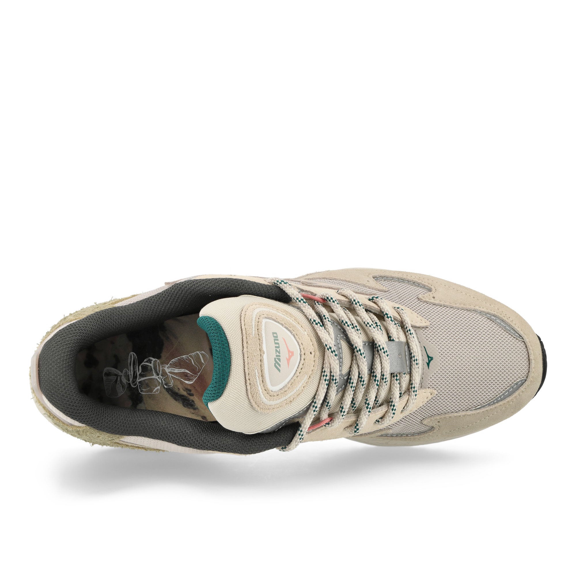 Mizuno Wave Rider Beta Silver Cloud-White Sand-Cedar Low Top Sneakers Detailfoto | Overkill