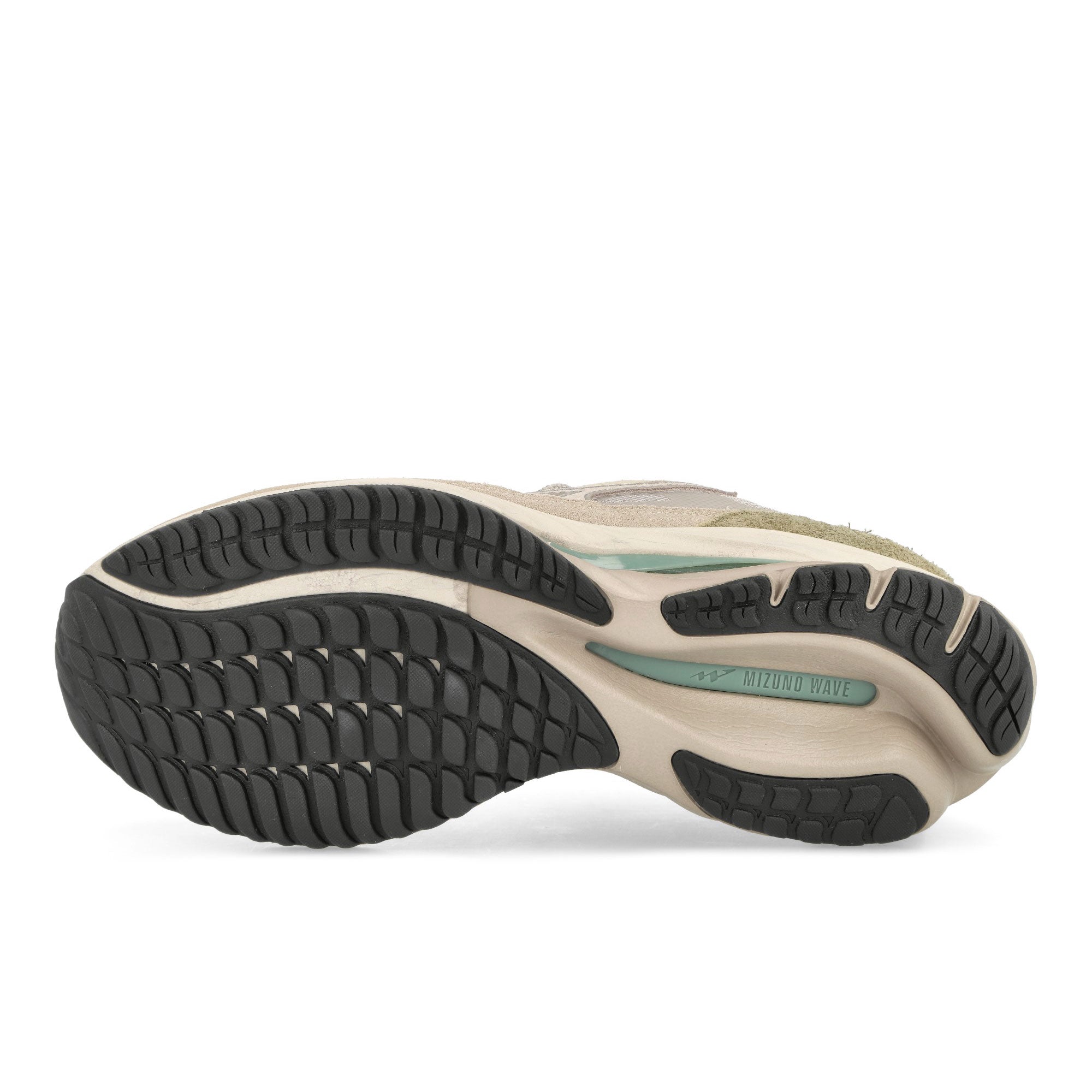 Mizuno Wave Rider Beta Silver Cloud-White Sand-Cedar Low Top Sneakers Detail View 1 | Overkill