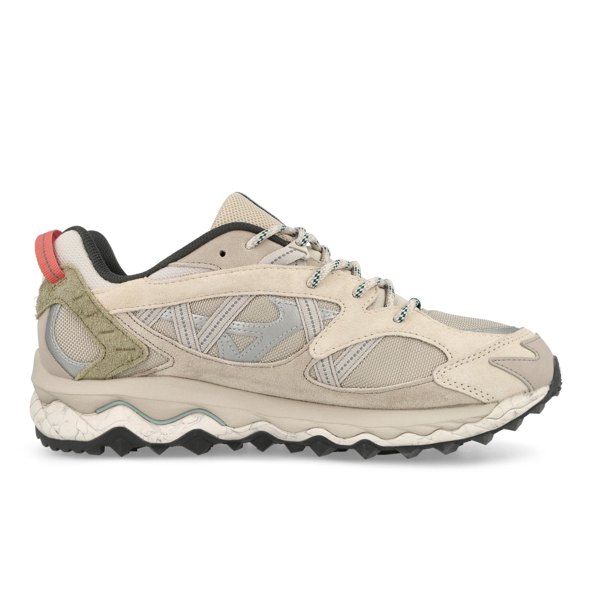 Mizuno Wave Mujin TL Silver Cloud-White Sand-Cedar Low Top Sneakers Silhouette | Overkill