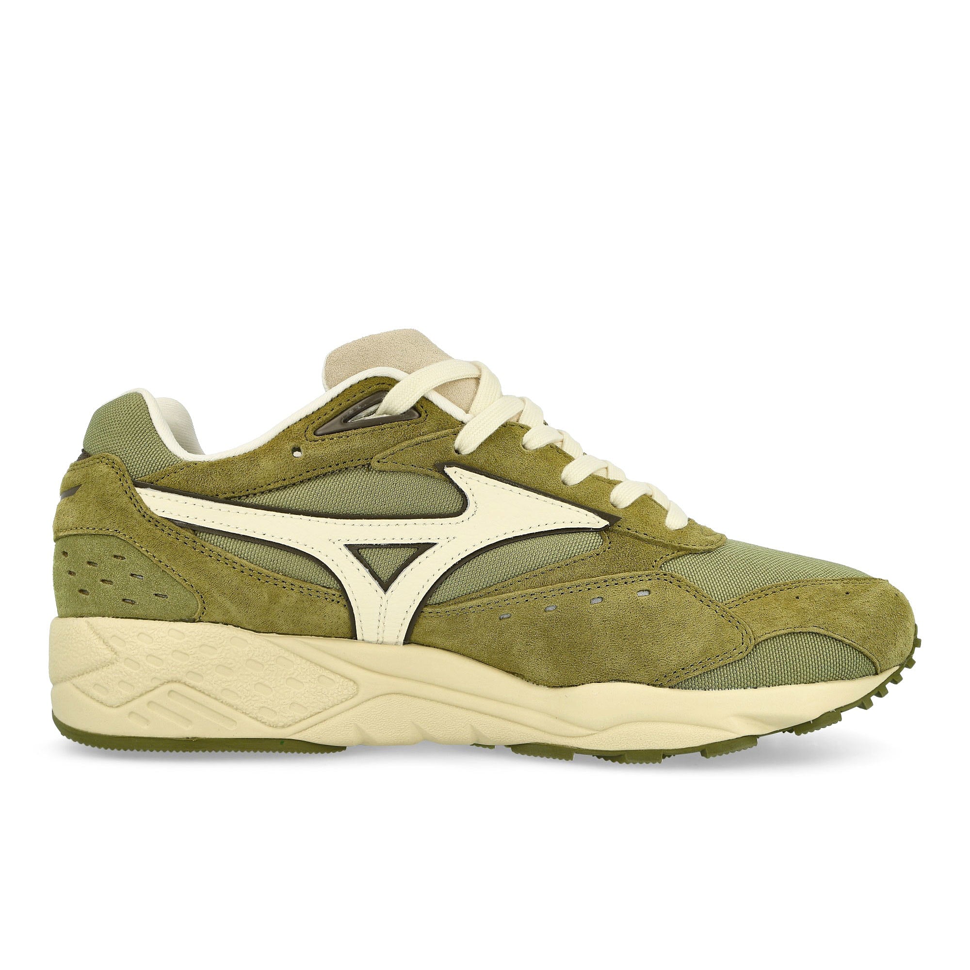Mizuno Contender Olive Drab / Smoke Green / Cloud C Low Top Sneakers Silhouette | Overkill