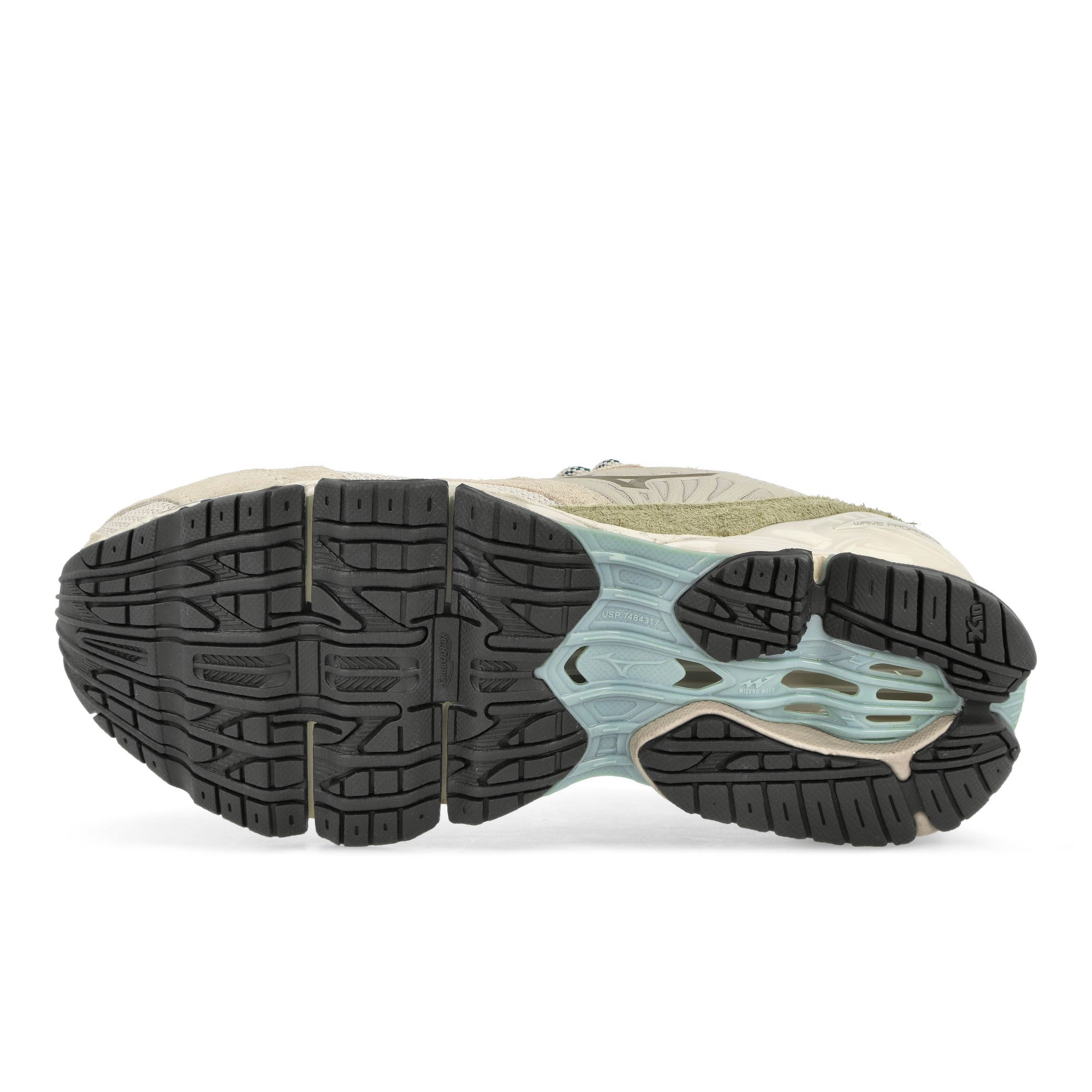 Mizuno Wave Prophecy LS Silver Cloud-White Sand-Cedar Low Top Sneakers Detail View 1 | Overkill