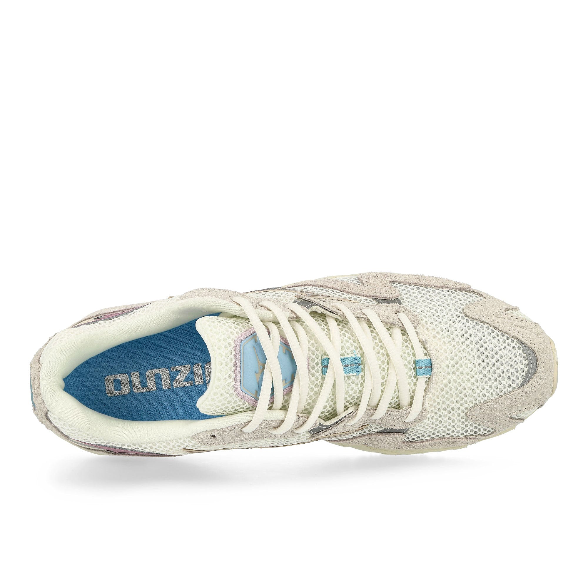 Mizuno Wave Rider 10 White Sand / Shifting Sand / Snow Low Top Sneakers Detailfoto | Overkill