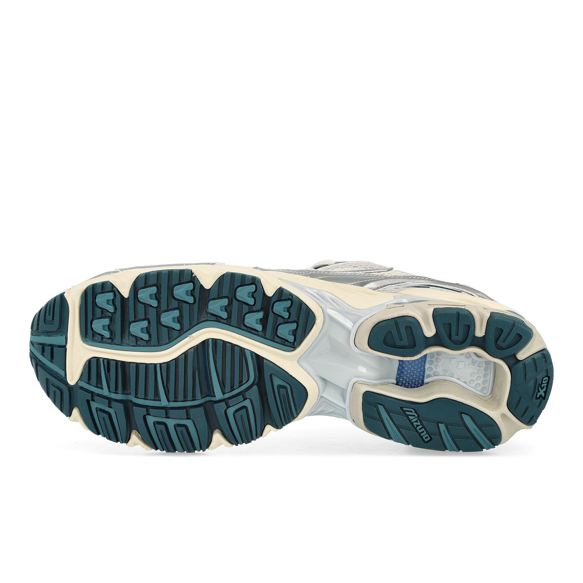 Mizuno Wave Rider 10 Arctic Ice / Arctic Ice / Snow White Low Top Sneakers Detail View 1 | Overkill