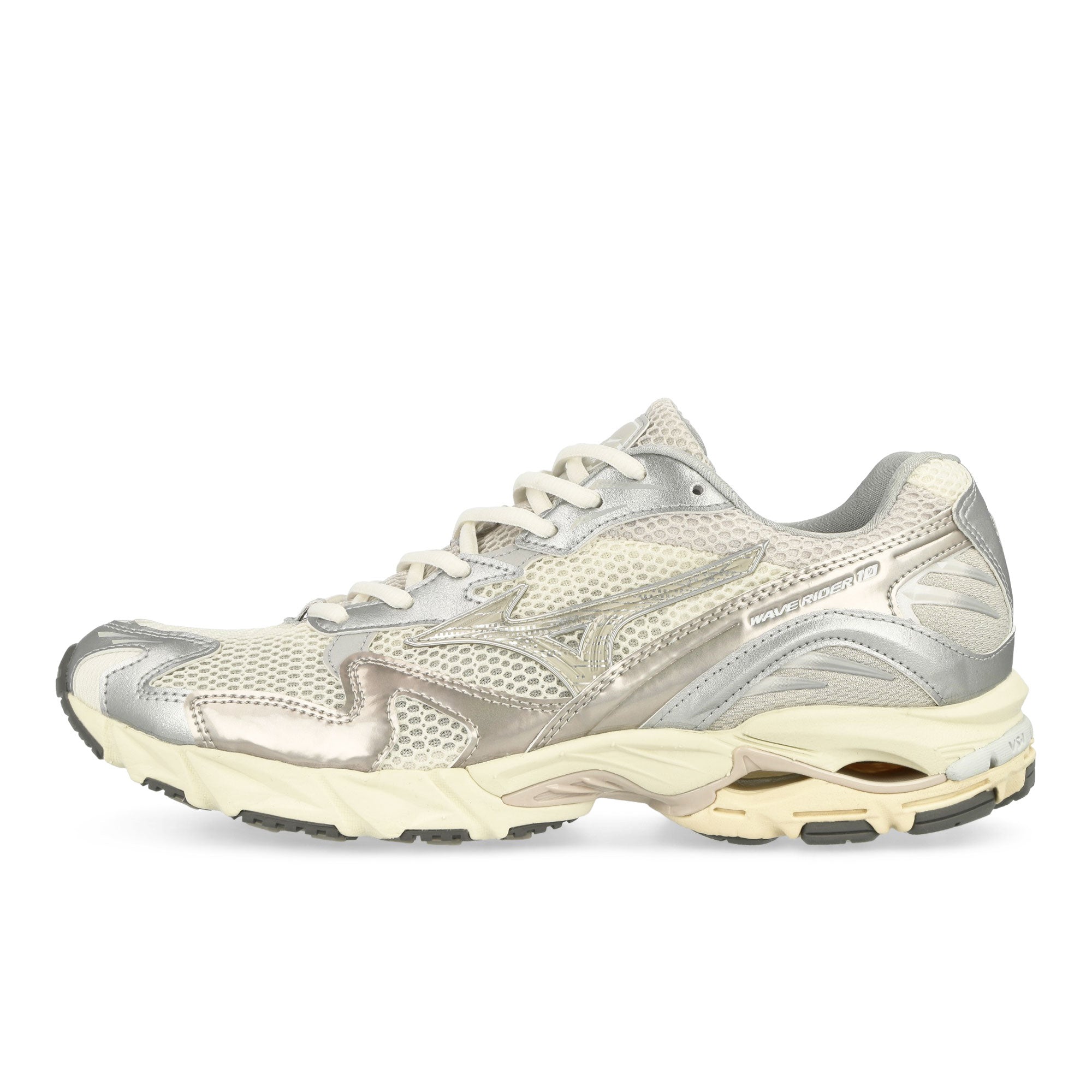Mizuno Wave Rider 10 Snow White / White Sand / Nimbus Cloud Low Top Sneakers D1GA243104 | Overkill