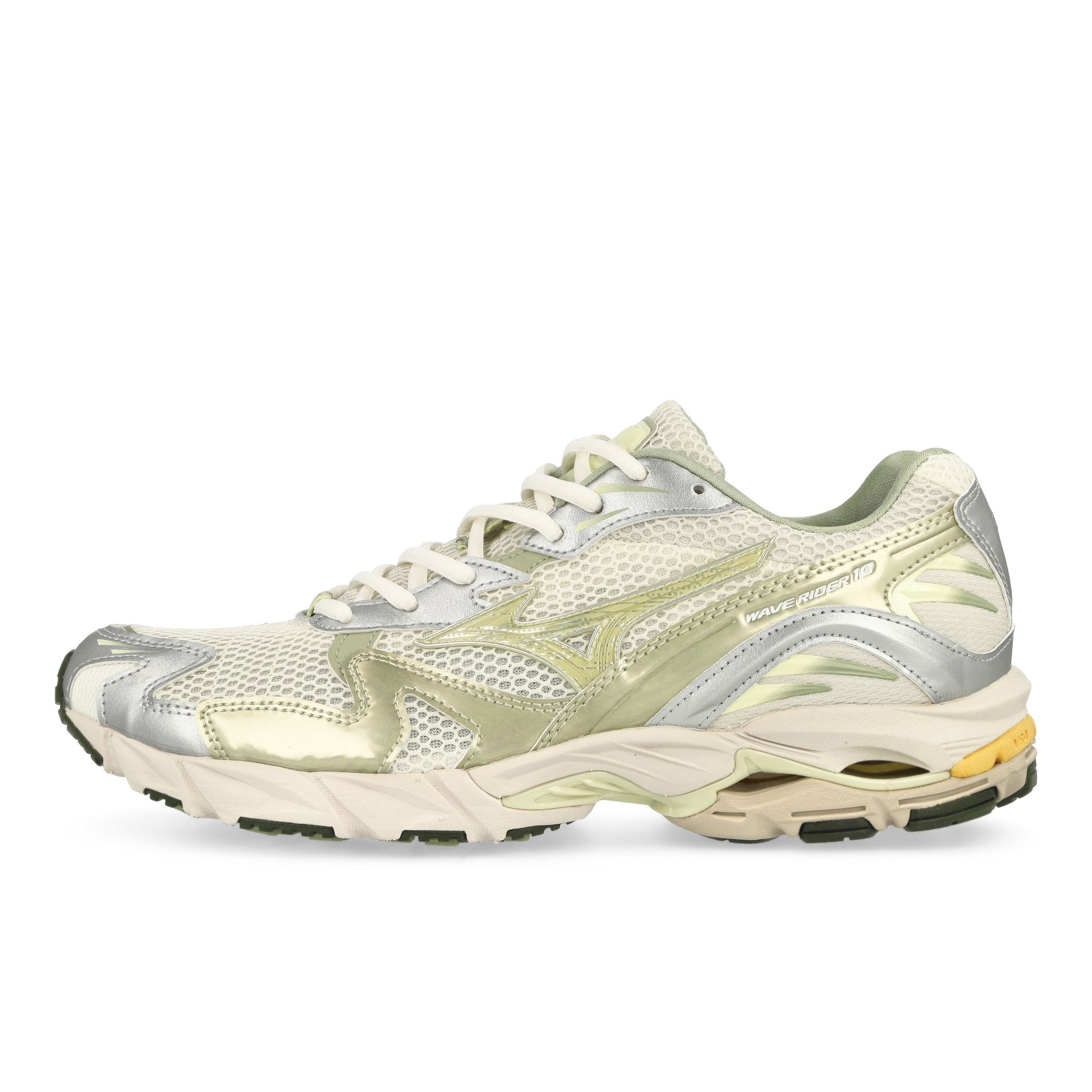 Mizuno Wave Rider 10 Snow White / White Jade / Desert Sage Low Top Sneakers D1GA243106 | Overkill