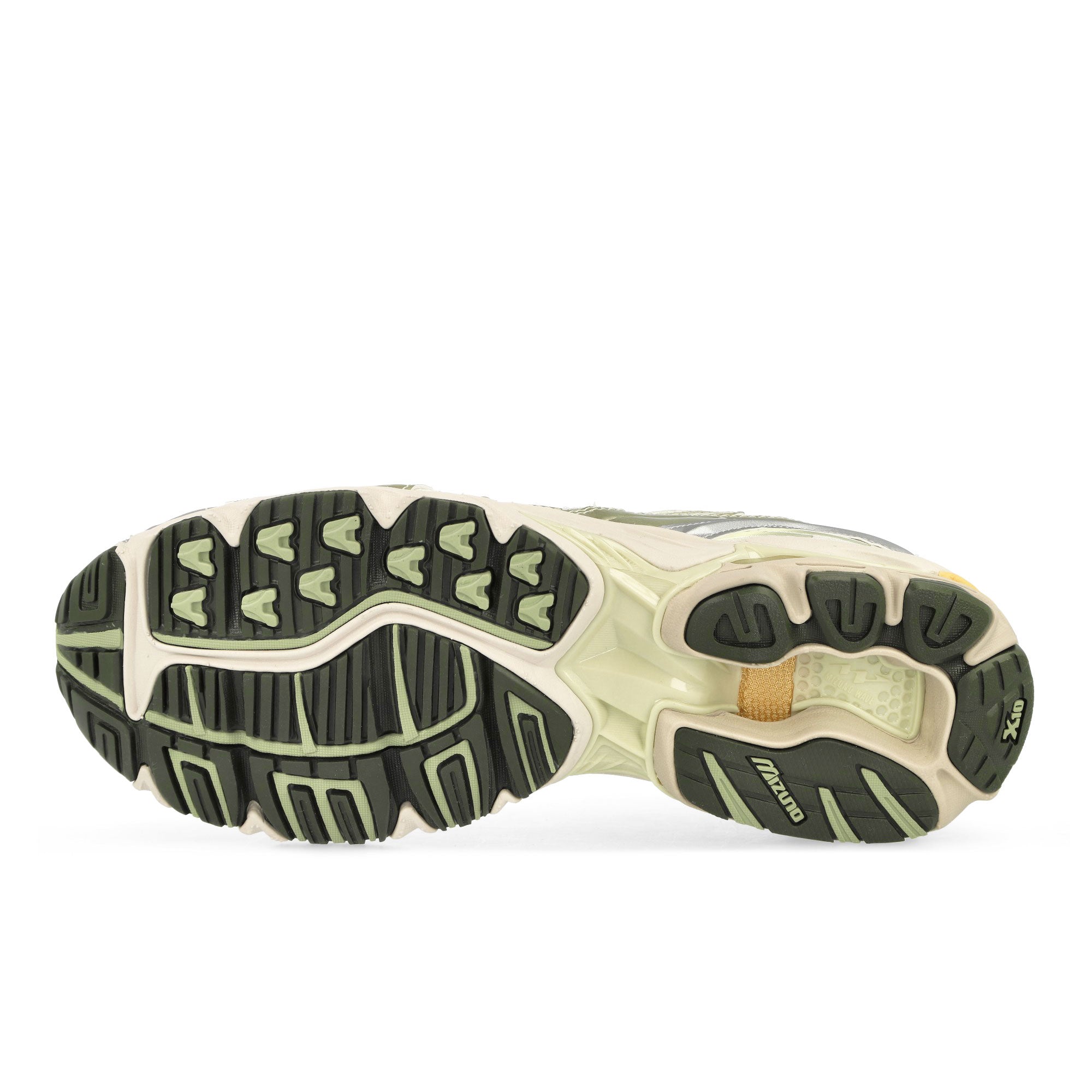 Mizuno Wave Rider 10 Snow White / White Jade / Desert Sage Low Top Sneakers Detail View 1 | Overkill