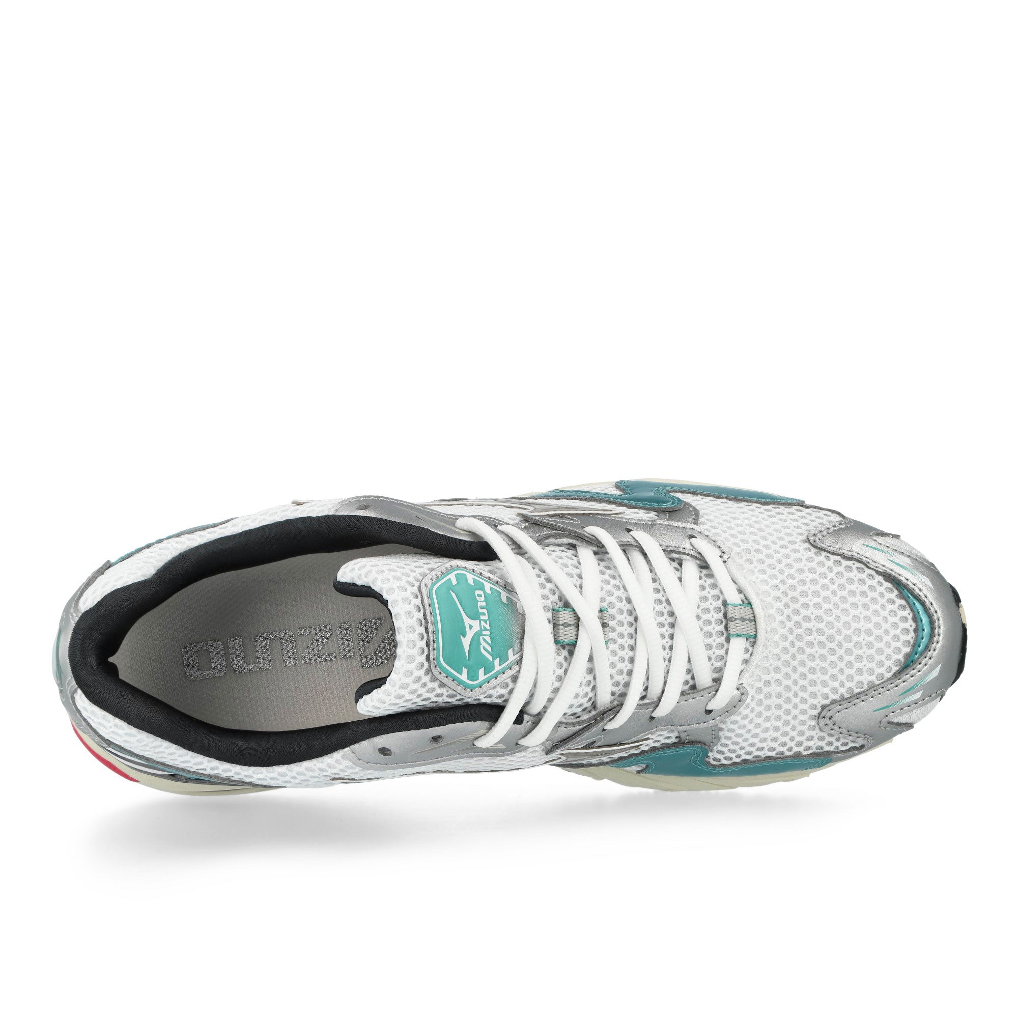 Mizuno Wave Rider 10 White / Vitage Khaki / Reef Waters Low Top Sneakers D1GA243115 Detailfoto | Overkill