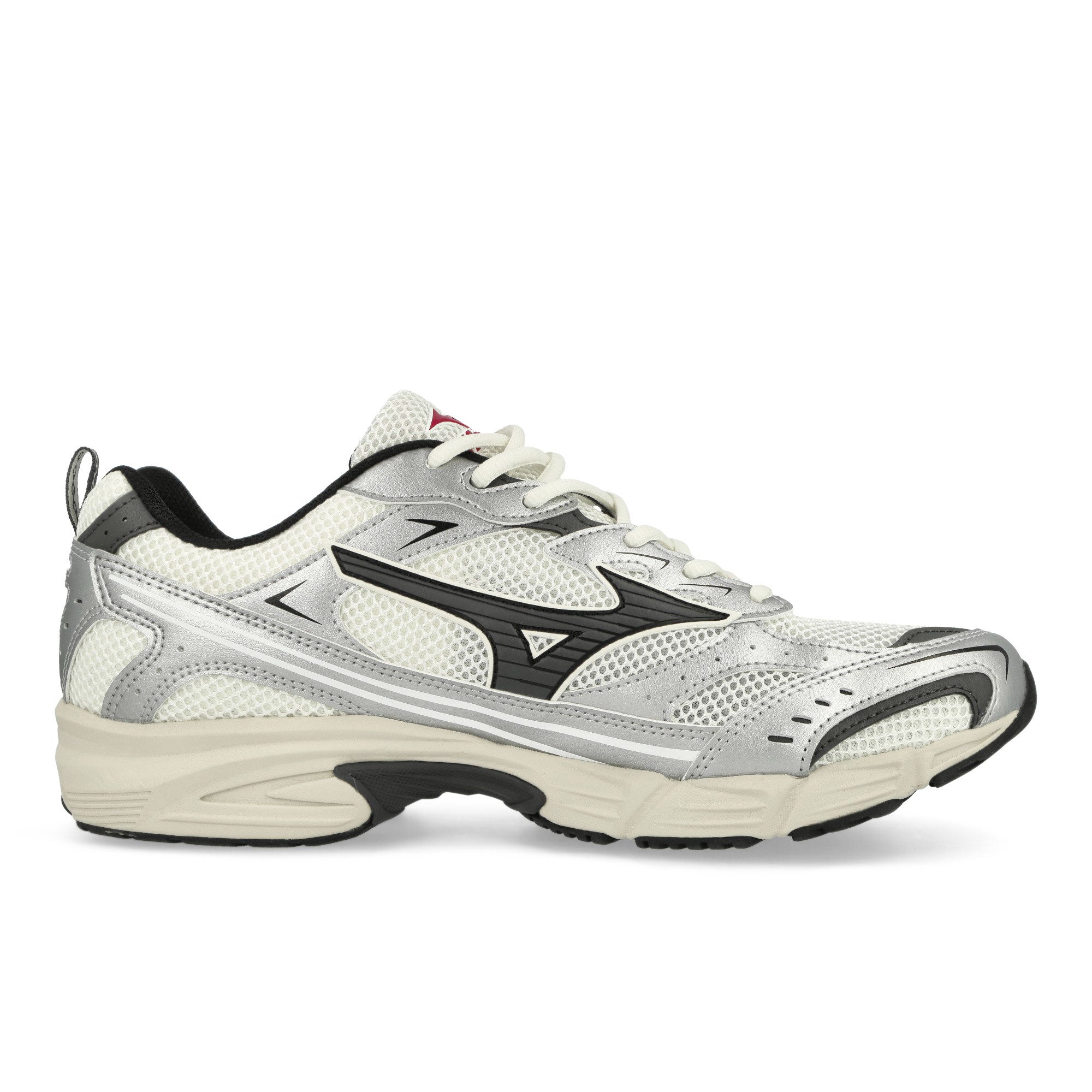 Mizuno MXR Snow White / Magnet / Silver Low Top Sneakers Silhouette | Overkill