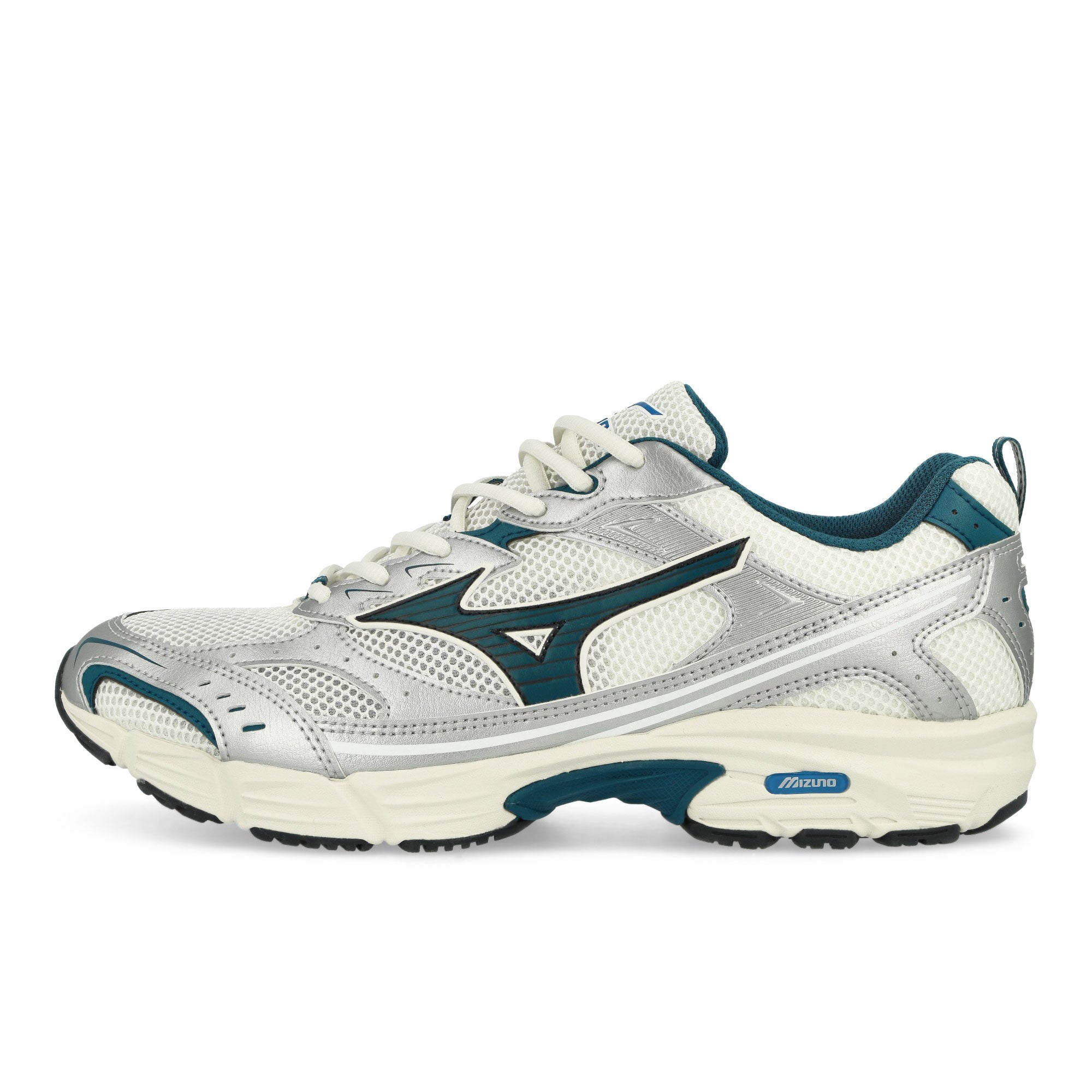 Mizuno MXR Snow White / Majolica Blue / Silver Low Top Sneakers D1GA245102 | Overkill