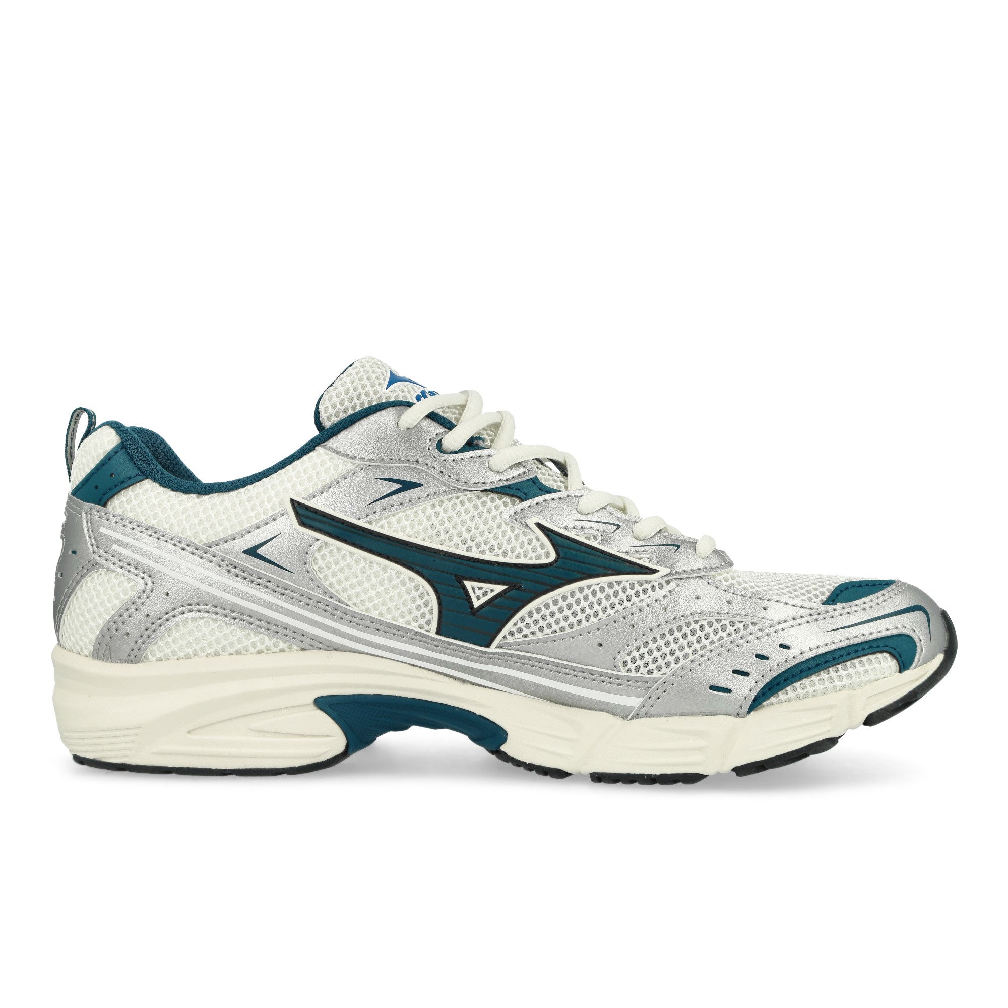 Mizuno MXR Snow White / Majolica Blue / Silver Low Top Sneakers Silhouette | Overkill