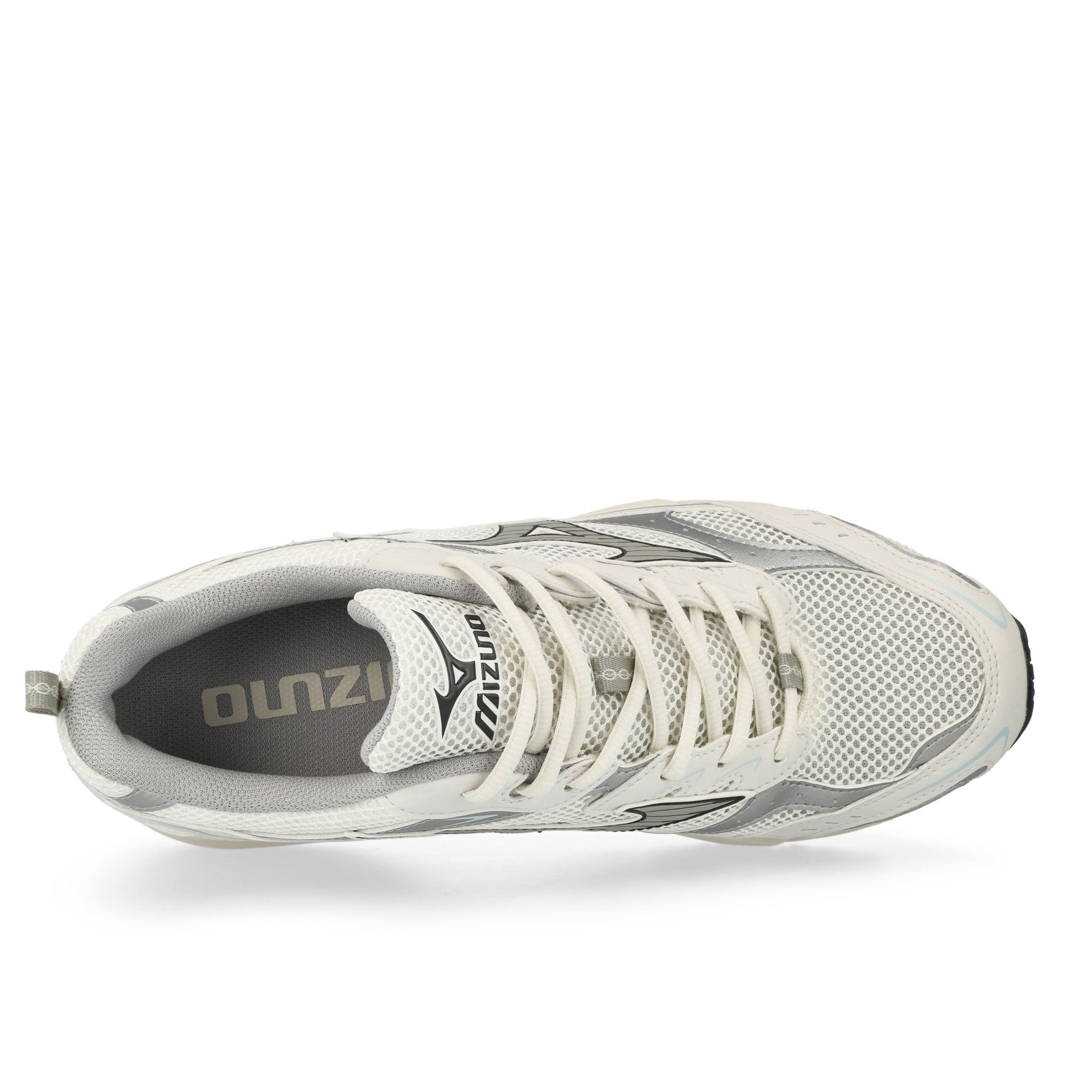 Mizuno MXR Snow White / Harbor Mist / Silver Low Top Sneakers Detailfoto | Overkill