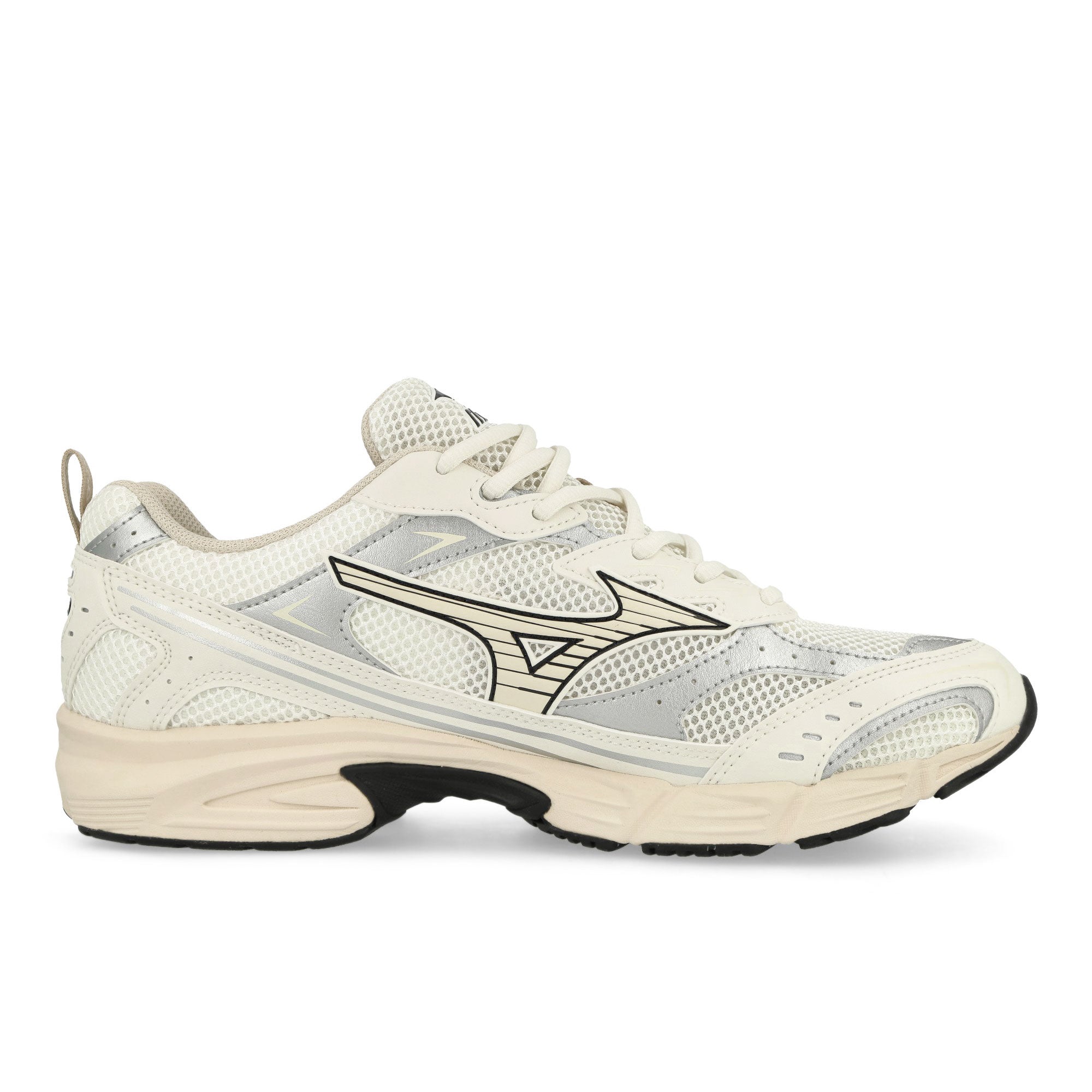 Mizuno MXR Snow White / Pristine / Silver Low Top Sneakers Silhouette | Overkill
