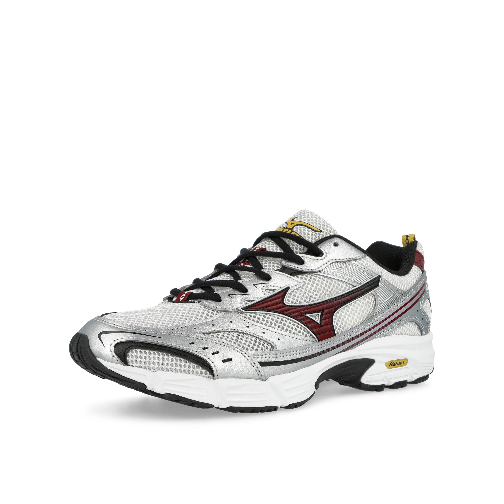 Mizuno MXR Nimbus Cloud / Syrah Silver Low Top Sneakers D1GA245112 Close-up | Overkill