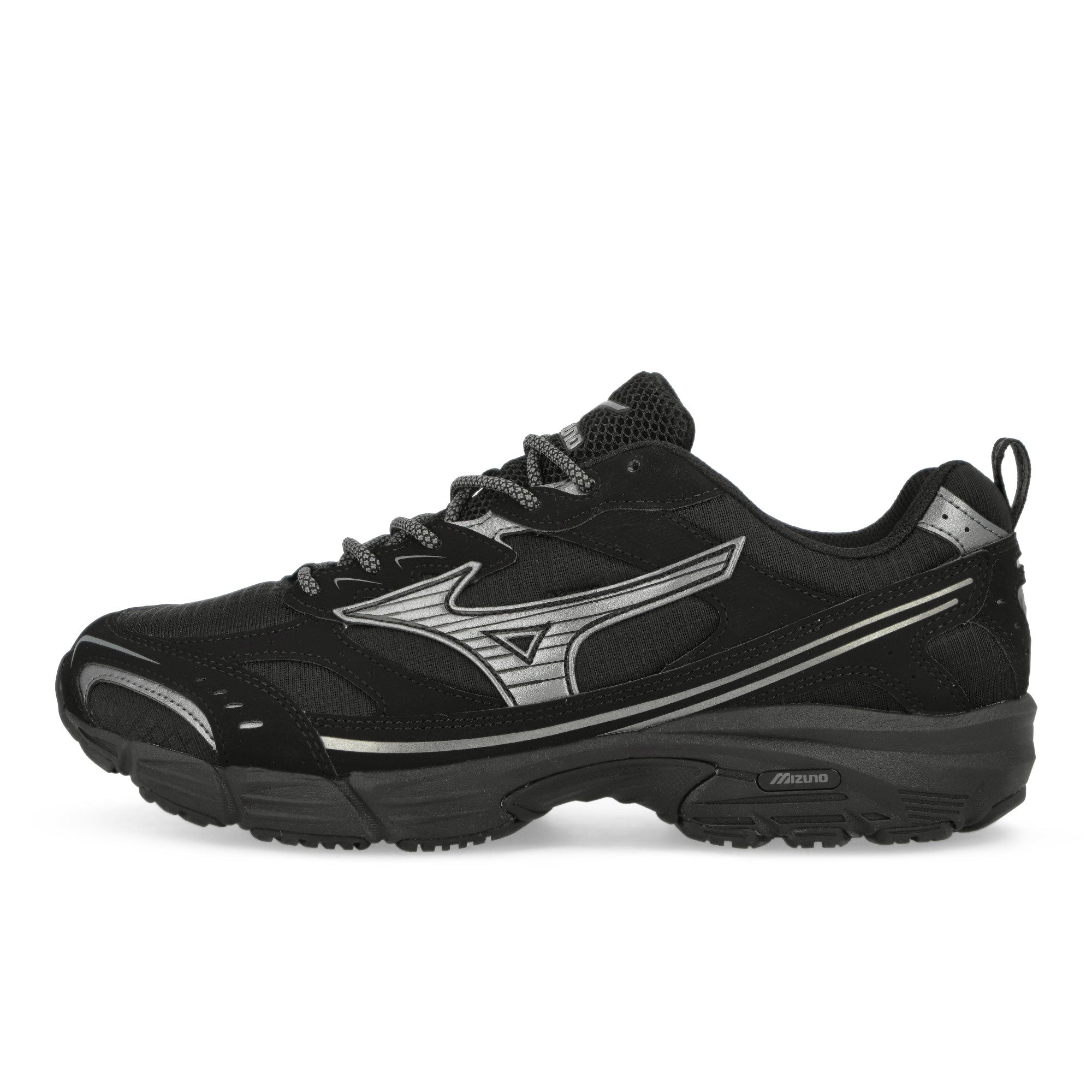 Mizuno MXR Tech Black / Metallic Grey Low Top Sneakers D1GA246801 | Overkill