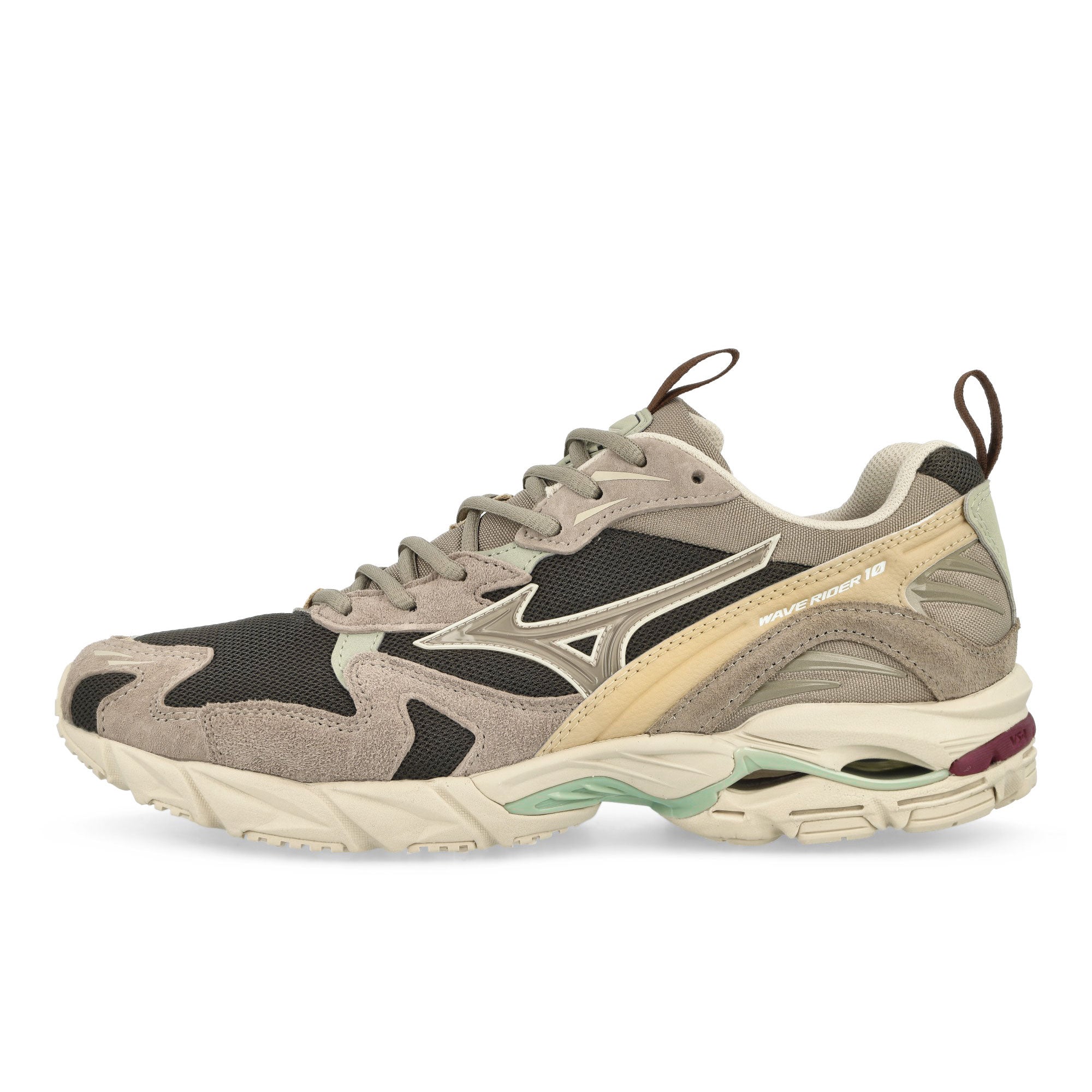 Mizuno Wave Rider 10 Beluga / Vintage Khaki / Mojave Desert Low Top Sneakers D1GA247102 | Overkill