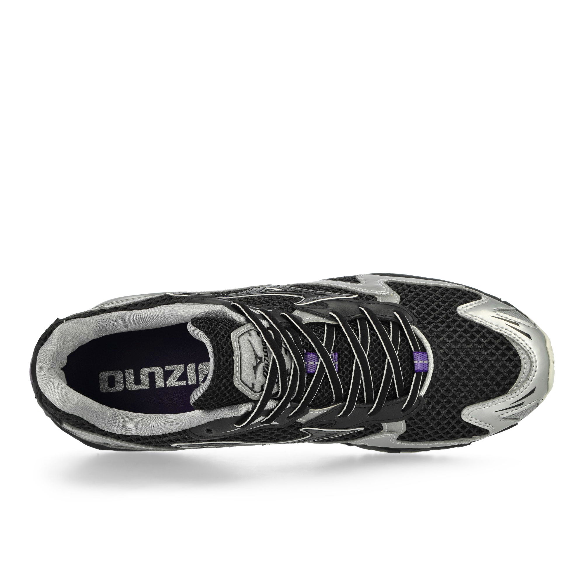 Mizuno Wave Rider 10 Black / Black Sand / Purple Haze Low Top Sneakers Detailfoto | Overkill