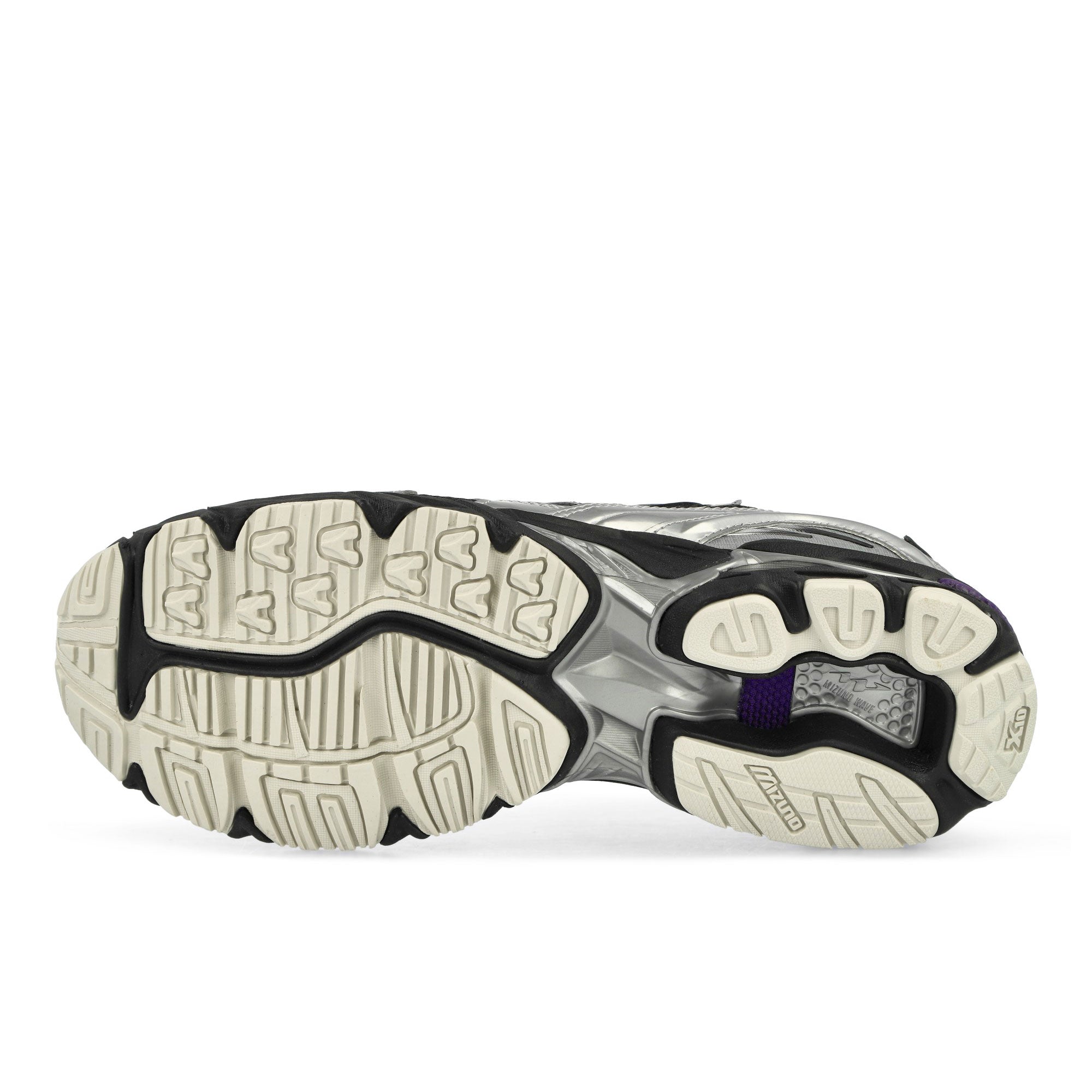 Mizuno Wave Rider 10 Black / Black Sand / Purple Haze Low Top Sneakers Detail View 1 | Overkill