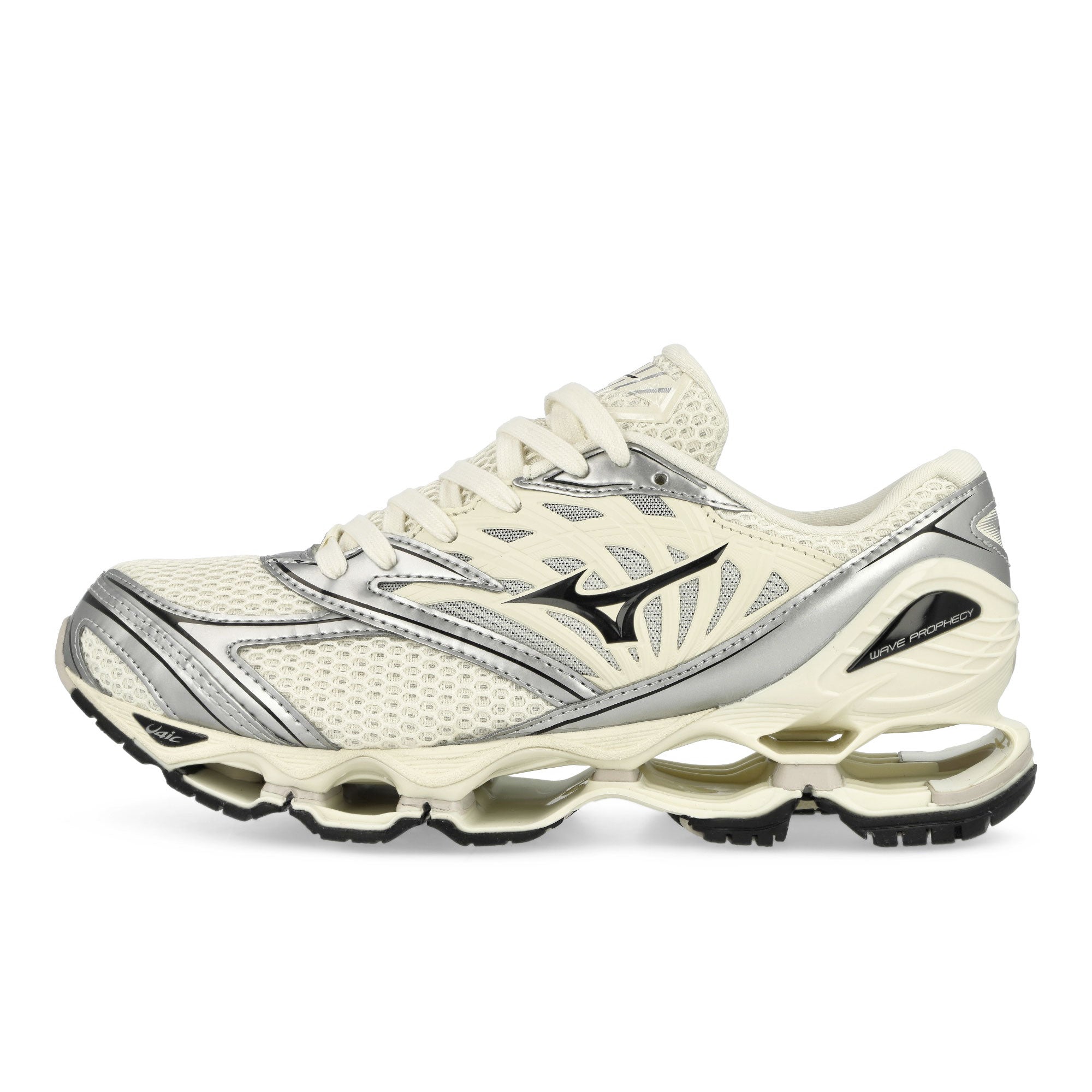 Mizuno Wave Prophecy LS Pristine / Black / Silver Low Top Sneakers D1GA251101 | Overkill