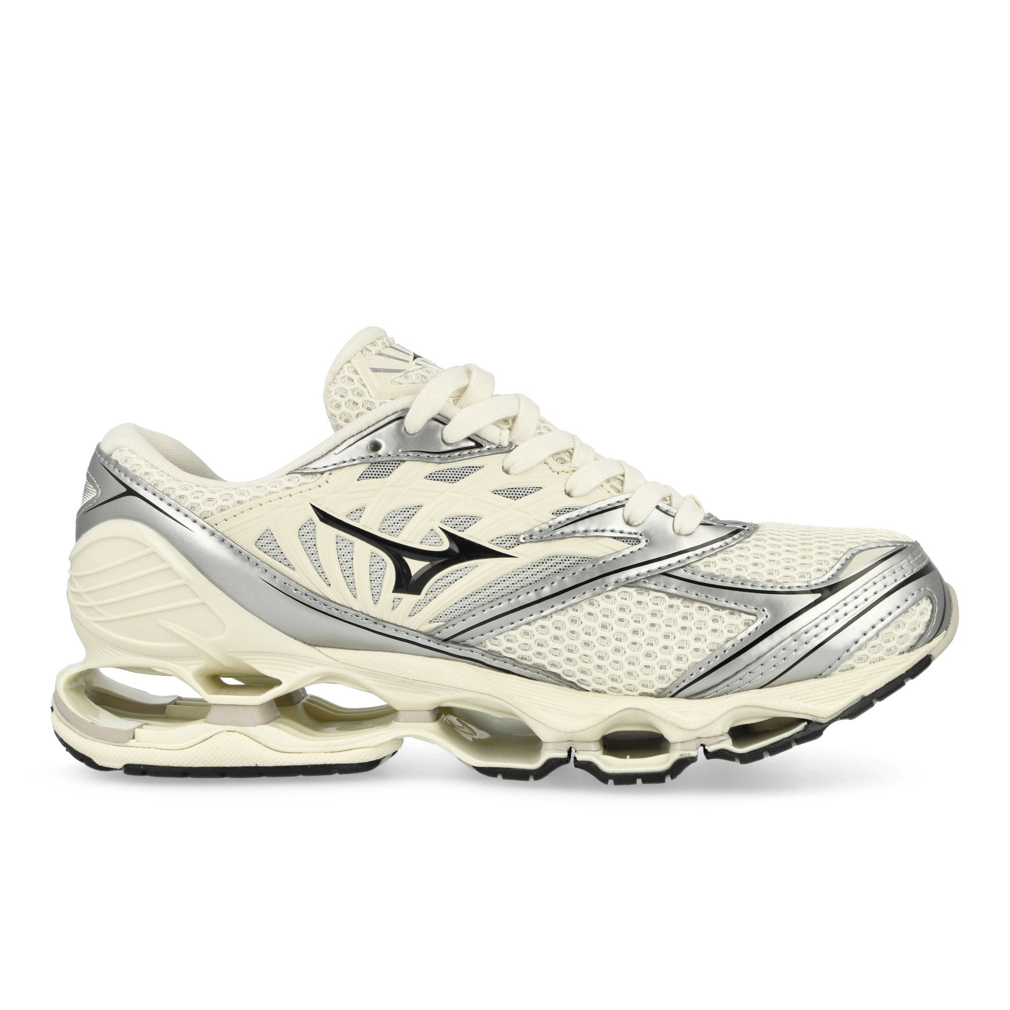 Mizuno Wave Prophecy LS Pristine / Black / Silver Low Top Sneakers Silhouette | Overkill
