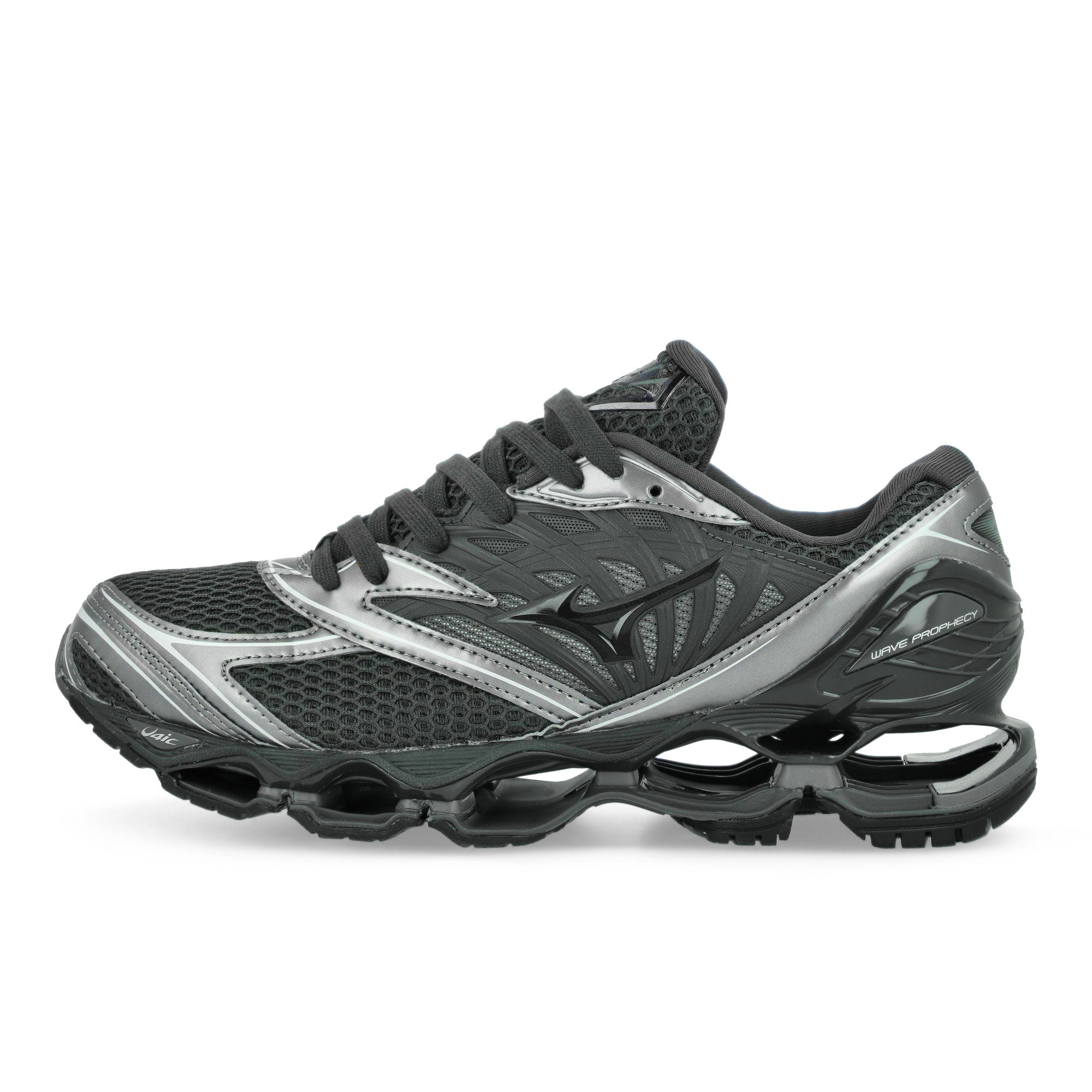 Mizuno Wave Prophecy LS Black Sand / Black / Metallic Gray Low Top Sneakers D1GA251103 | Overkill