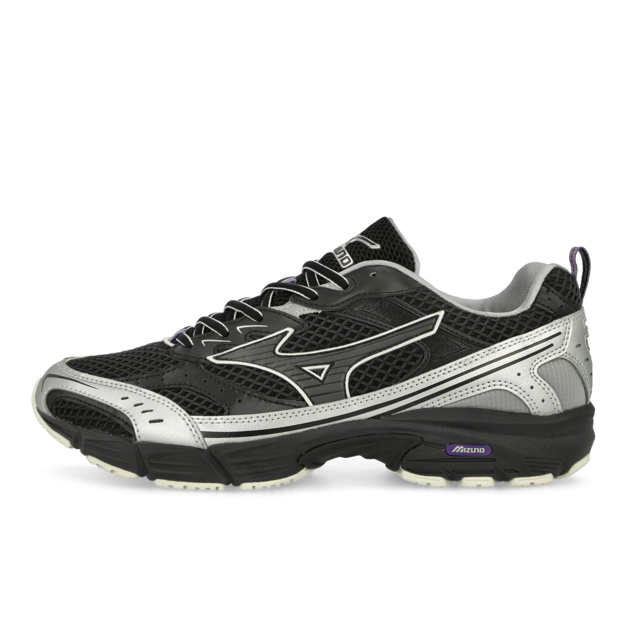 Mizuno MXR Black / Black Sand / Purple Haze Low Top Sneakers D1GA251501 | Overkill