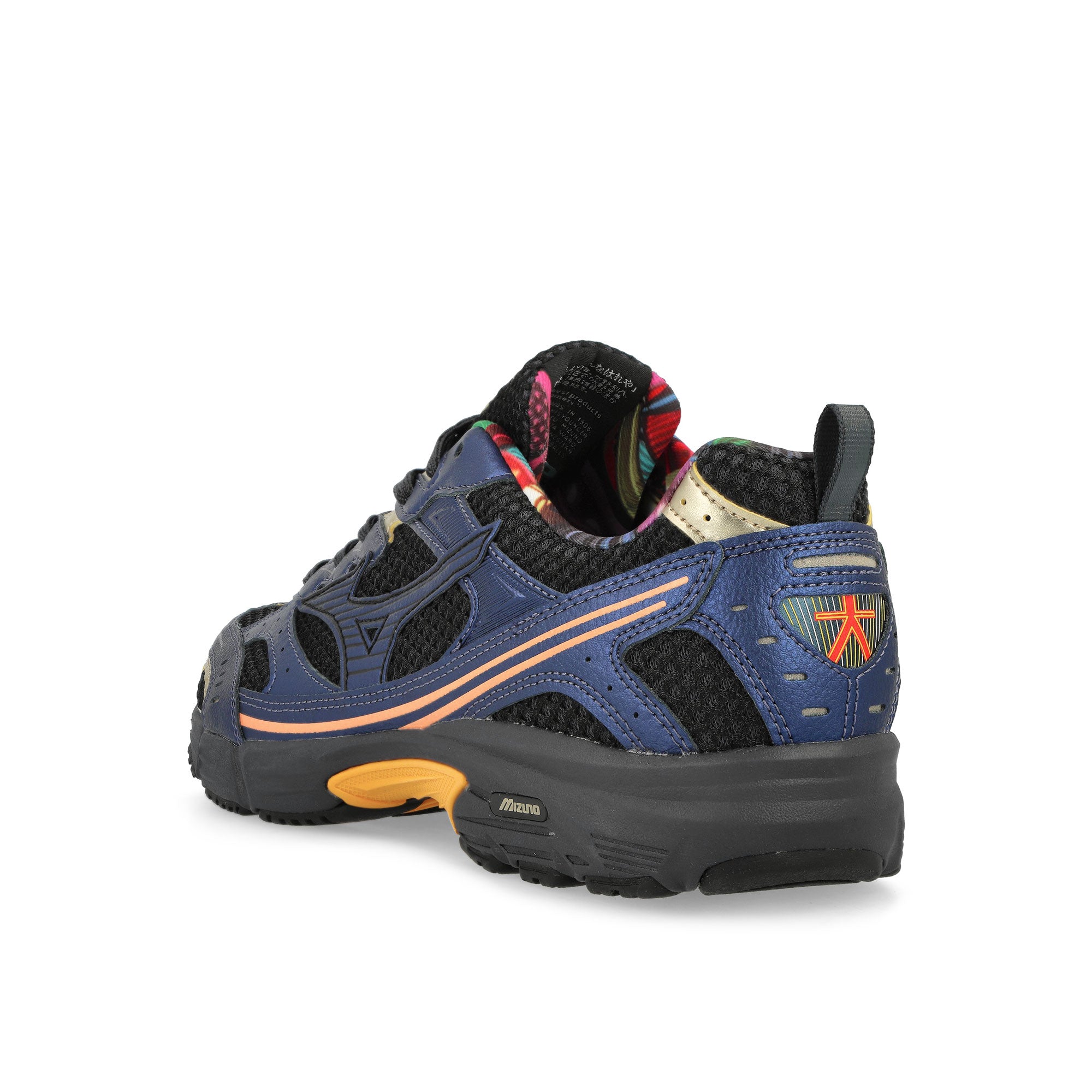 Mizuno MXR Osaka City Black/Black/Cadmium Orange Low Top Sneakers Material | Overkill