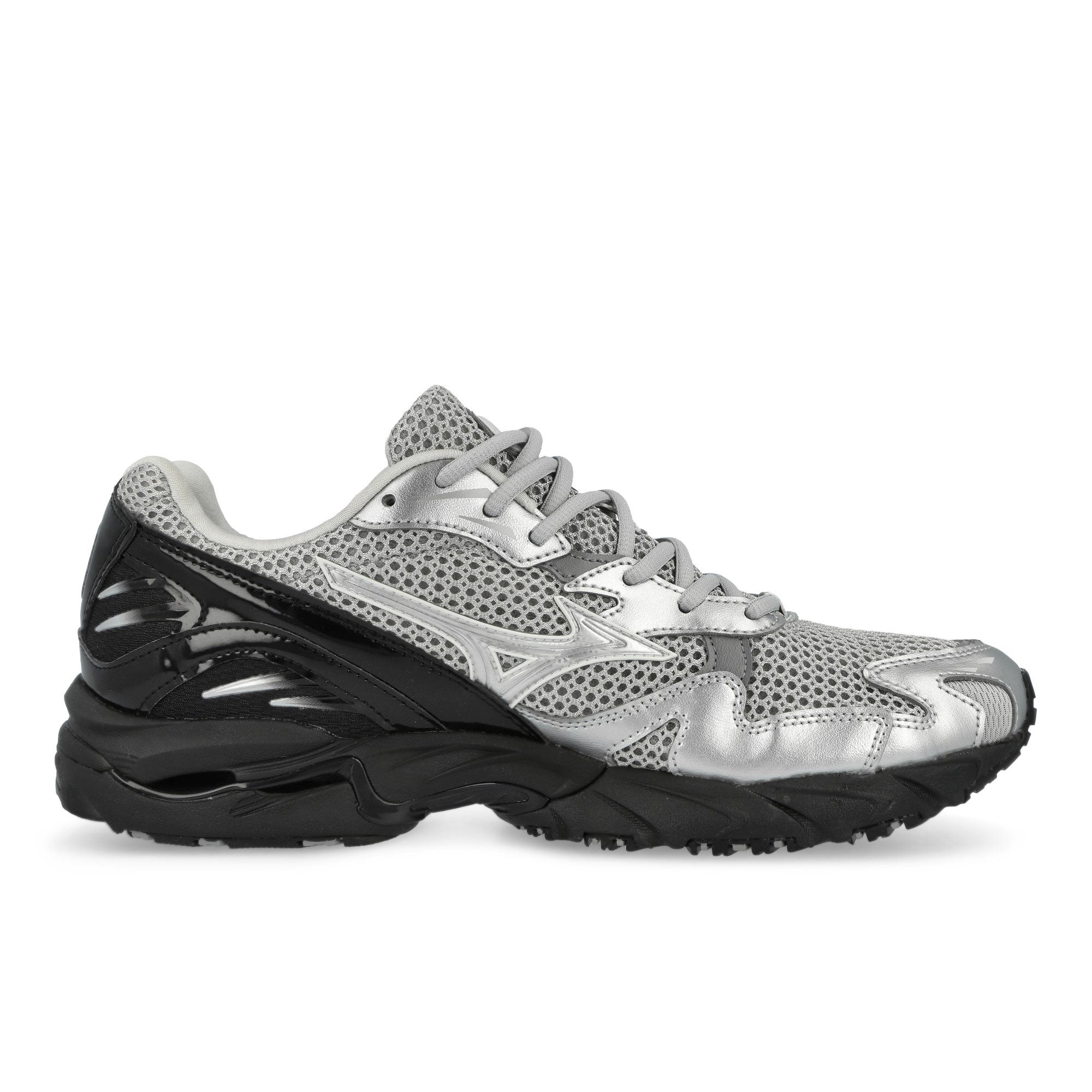Mizuno Wave Rider 10 Harbor Mist / Silver / Black Low Top Sneakers D1GA261602 Silhouette | Overkill