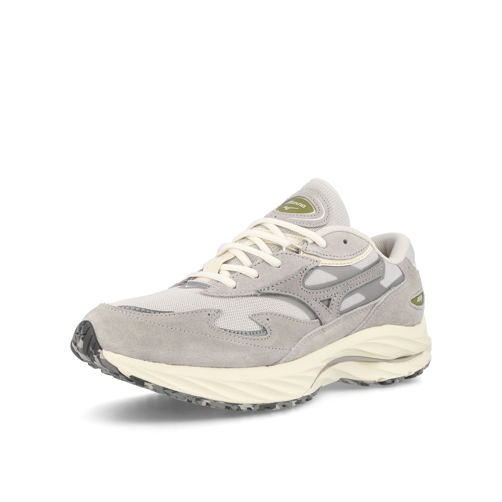 Mizuno Wave Rider Beta Nim Clud / Q Shade / Harb Mist Low Top Sneakers Close Up | Overkill