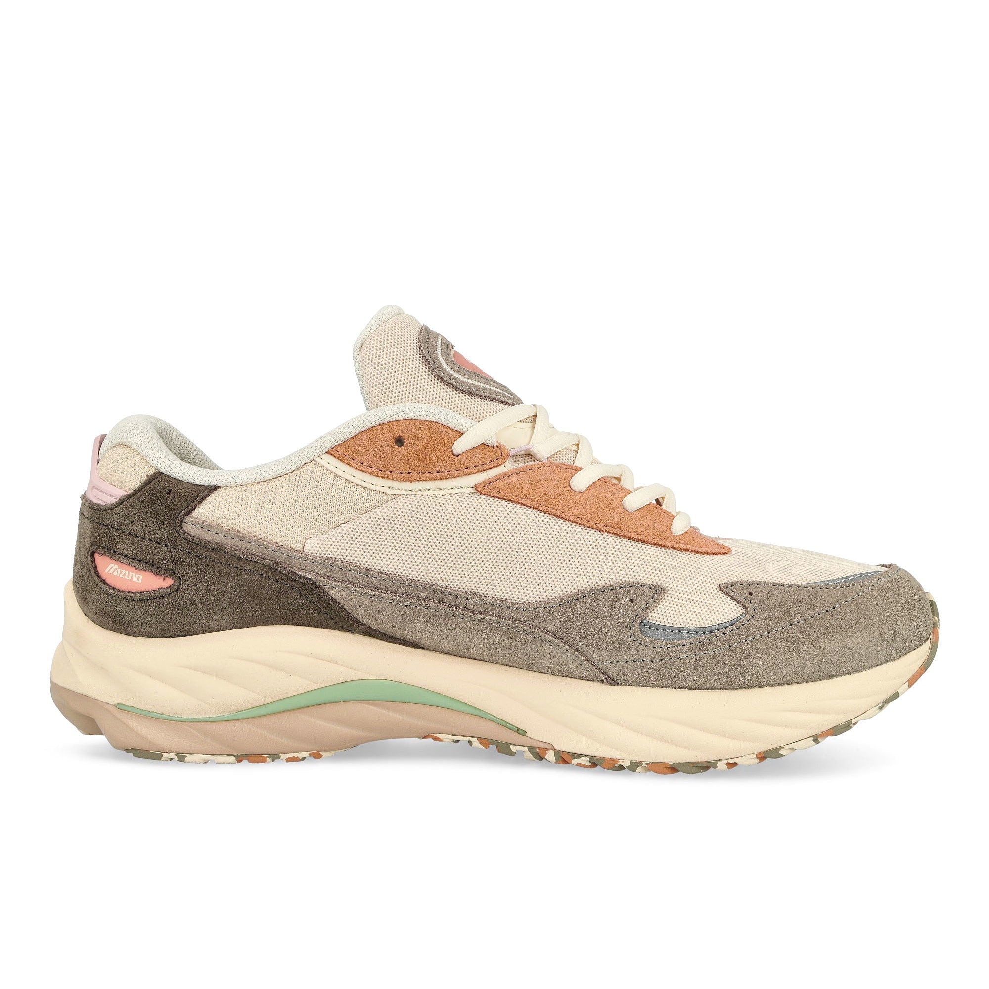 Mizuno Wave Raider B Vintage Khaki / Major Brown / Moth Low Top Sneakers Silhouette | Overkill