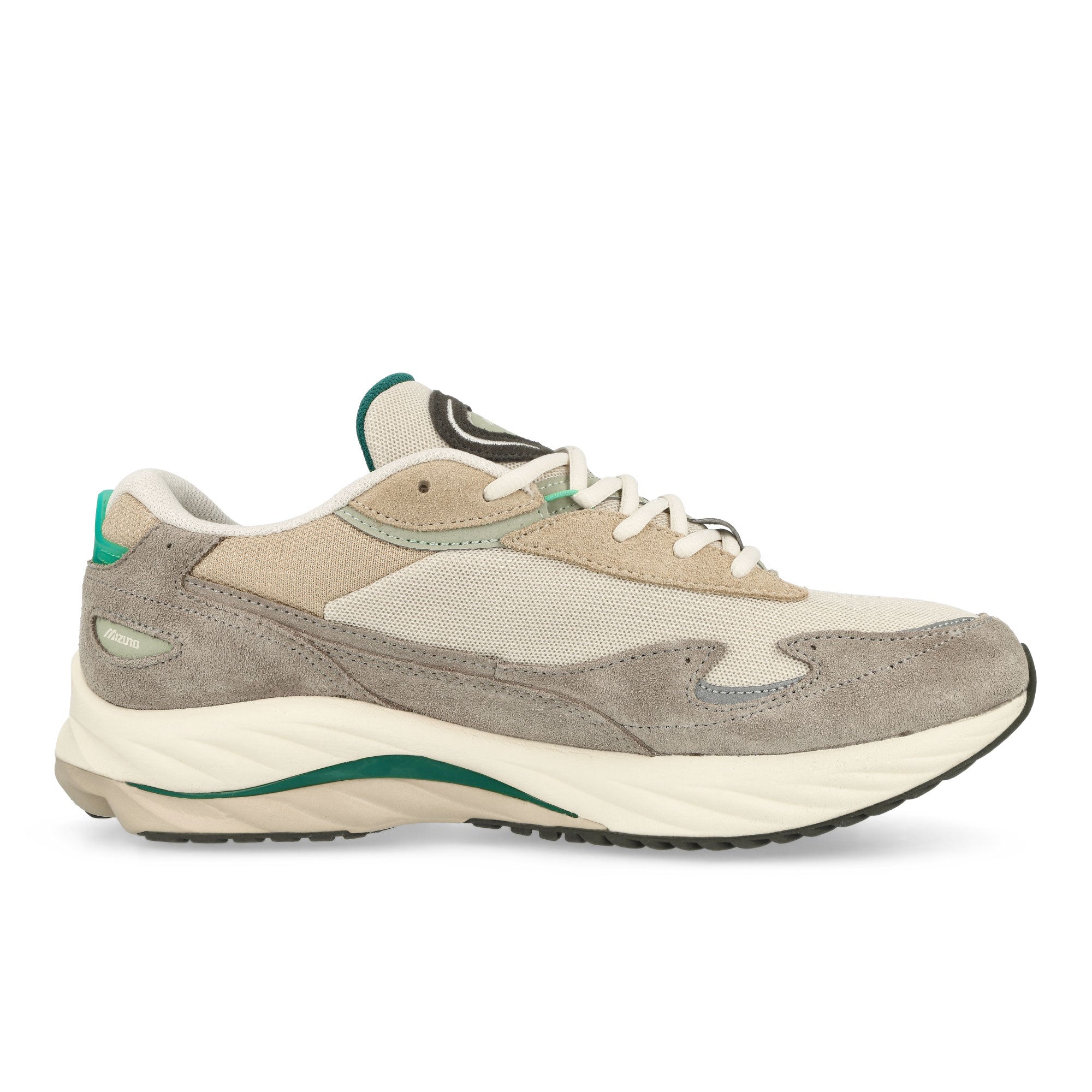 Mizuno Wave Rider Beta Summer Sand / Beluga / Vintage Khaki Low Top Sneakers Silhouette | Overkill