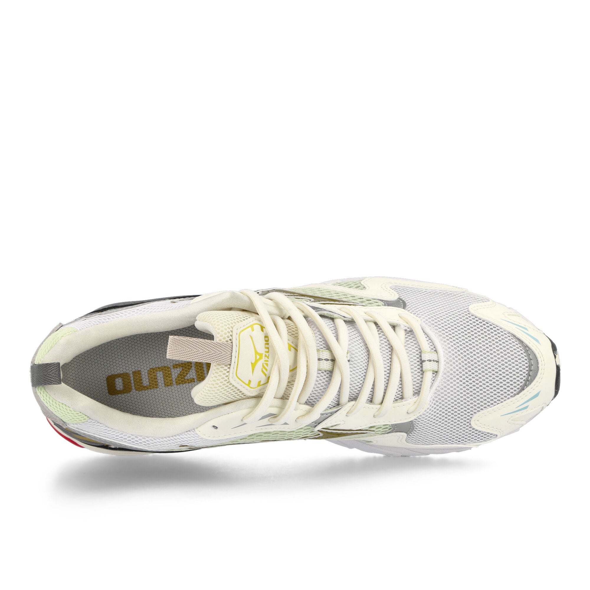 Mizuno Wave Rider 10 White / Silver Cloud / Sunstruck Low Top Sneakers Detailfoto | Overkill