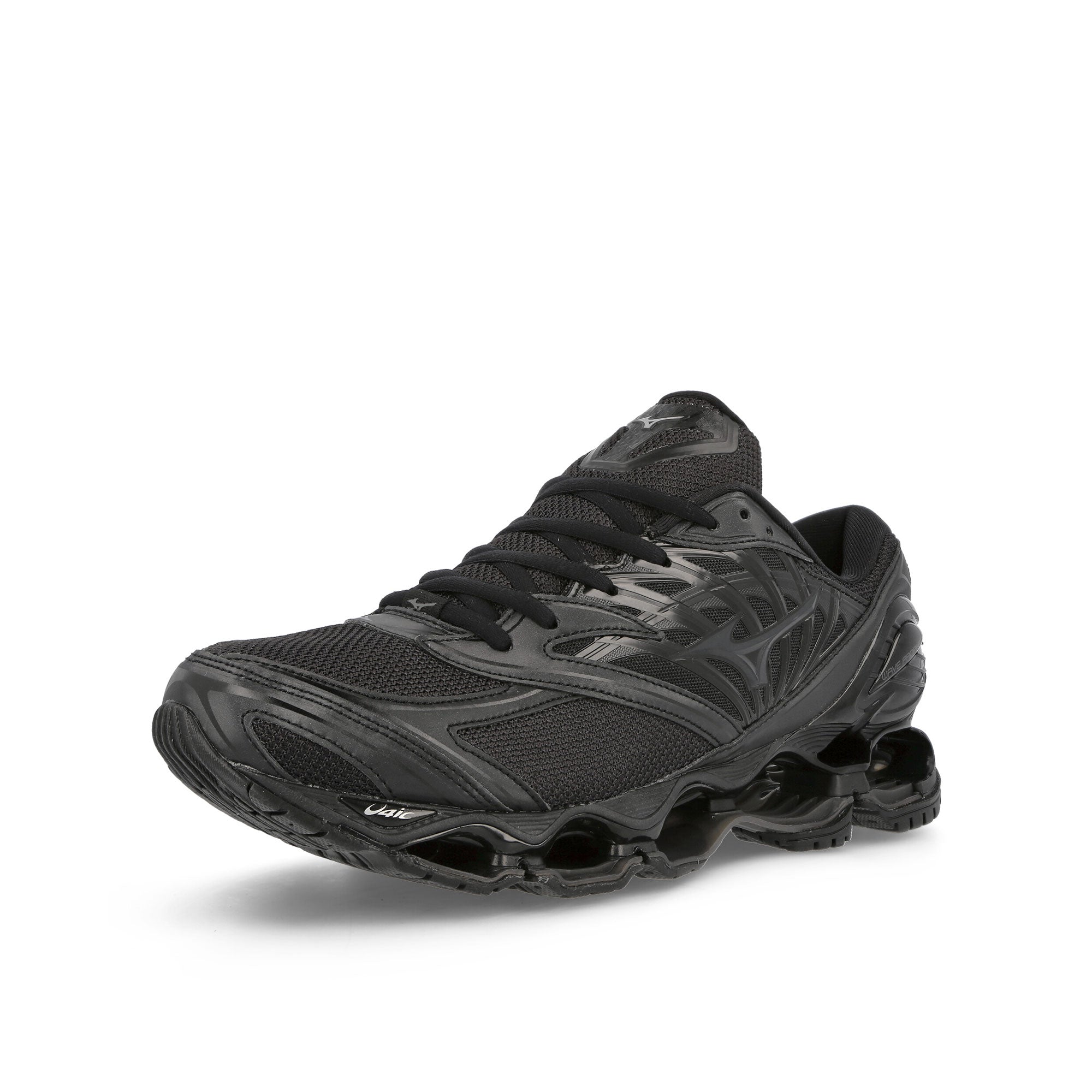 Mizuno Wave Prophecy Ls Black Low Top Sneakers Close Up | Overkill