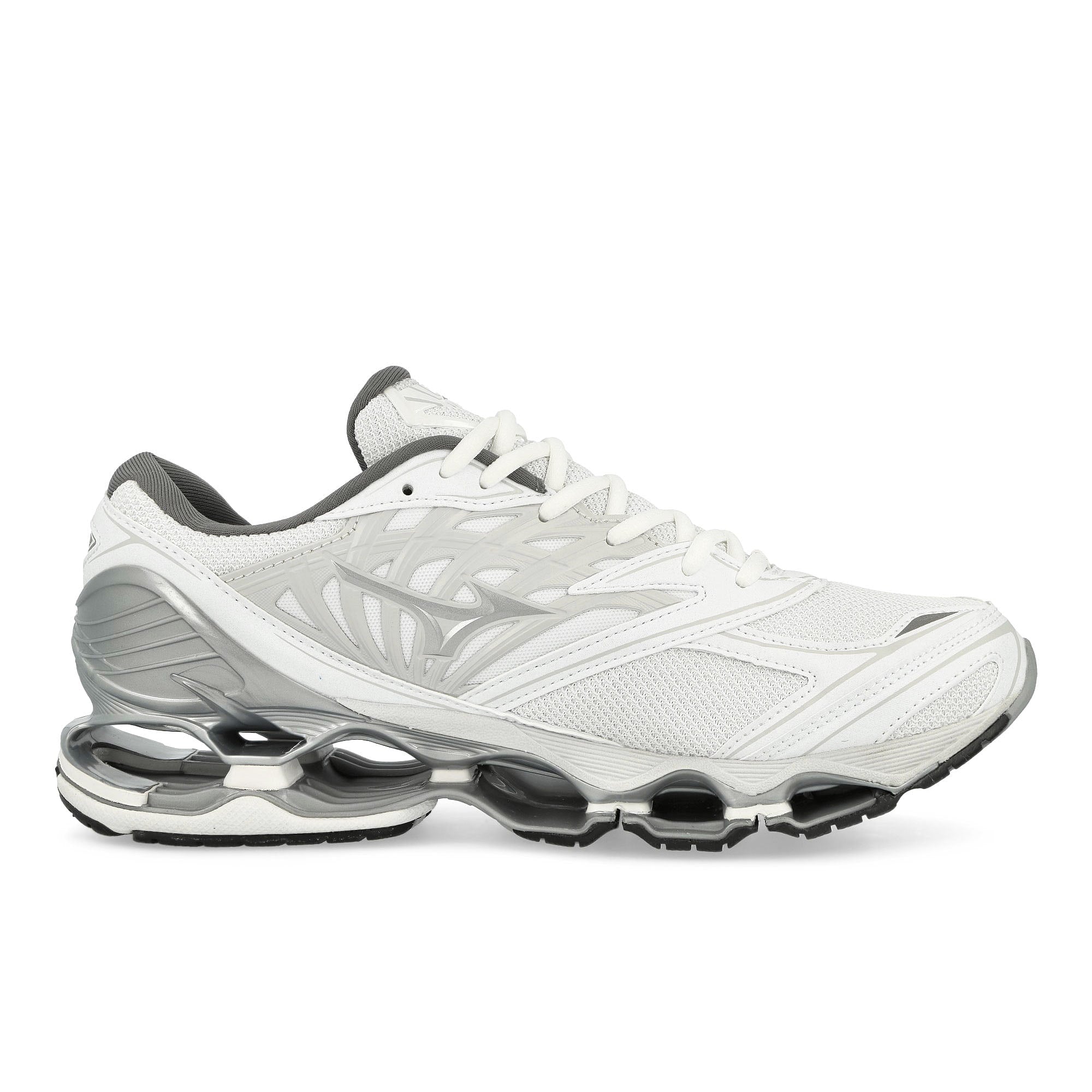 Mizuno Wave Prophecy LS White / Silver / Harbor Mist Low Top Sneakers Silhouette | Overkill