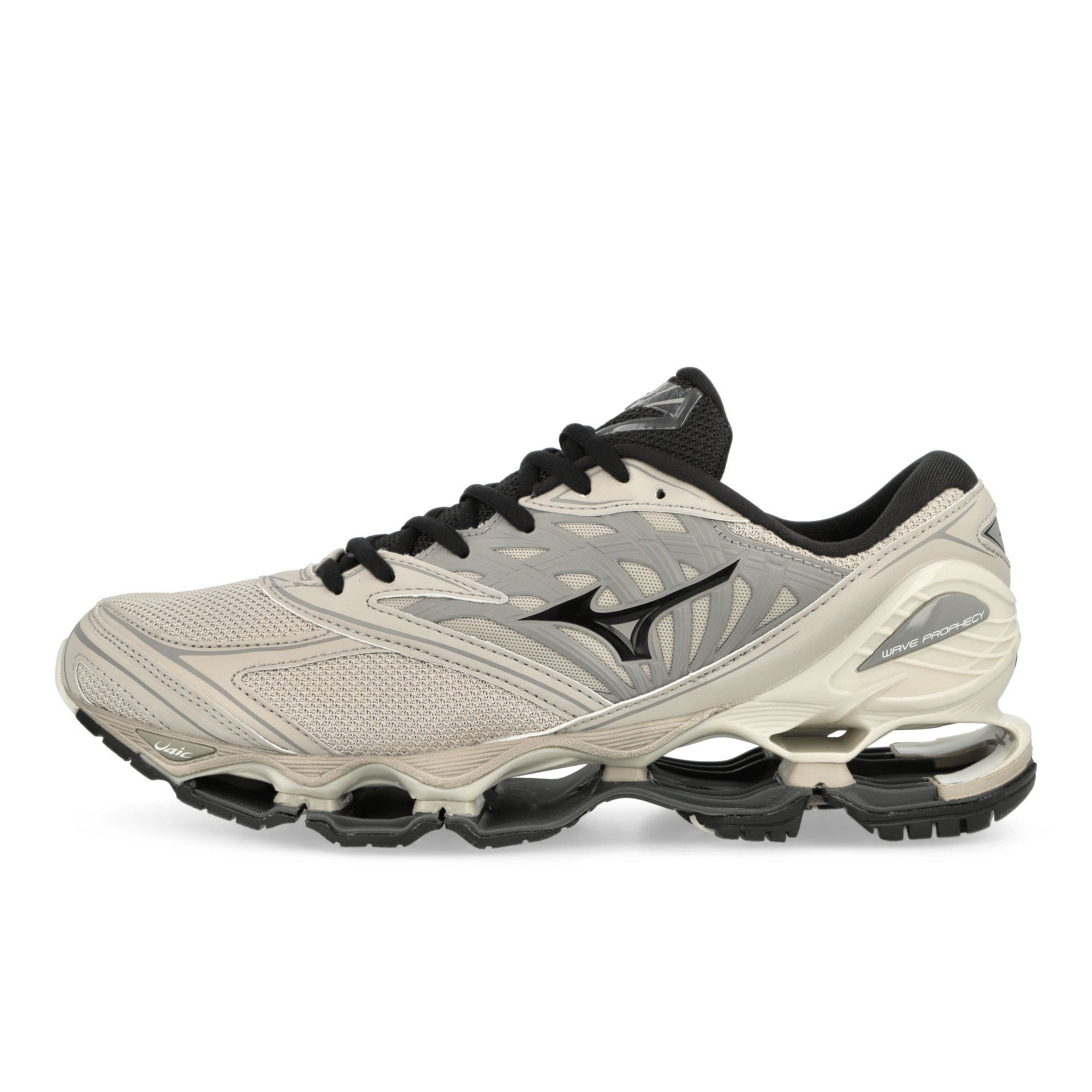 Mizuno Wave Prophecy LS Silver Cloud / Black / Opal Gray Low Top Sneakers D1GA333703 | Overkill