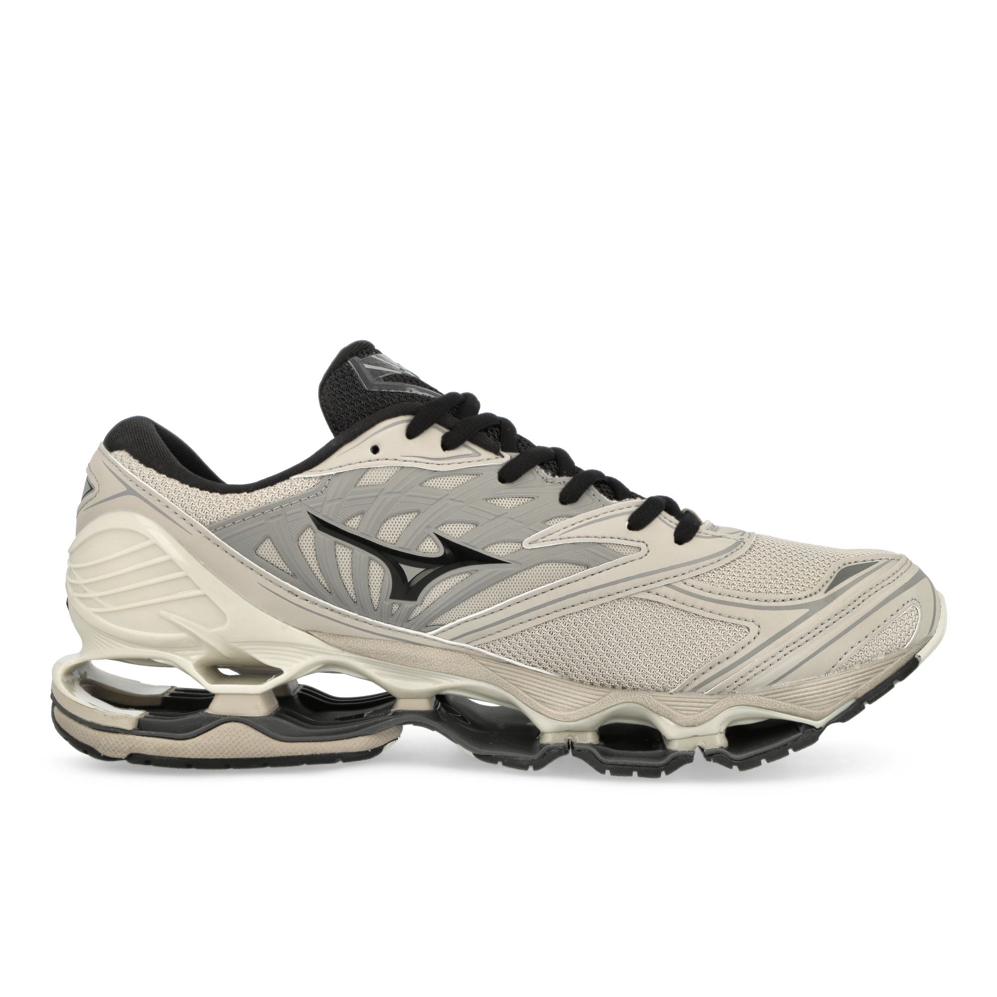 Mizuno Wave Prophecy LS Silver Cloud / Black / Opal Gray Low Top Sneakers Silhouette | Overkill