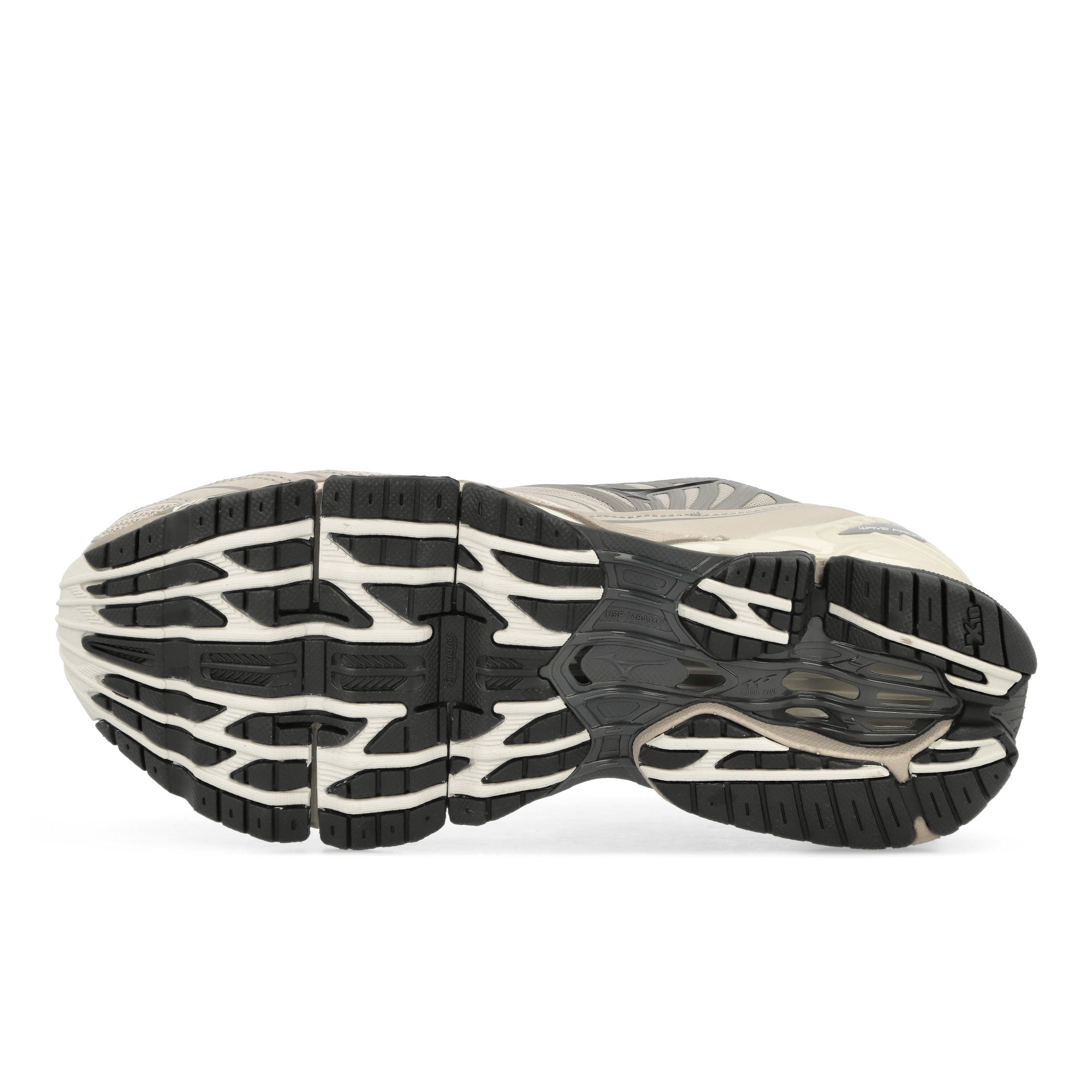 Mizuno Wave Prophecy LS Silver Cloud / Black / Opal Gray Low Top Sneakers Detail View 1 | Overkill