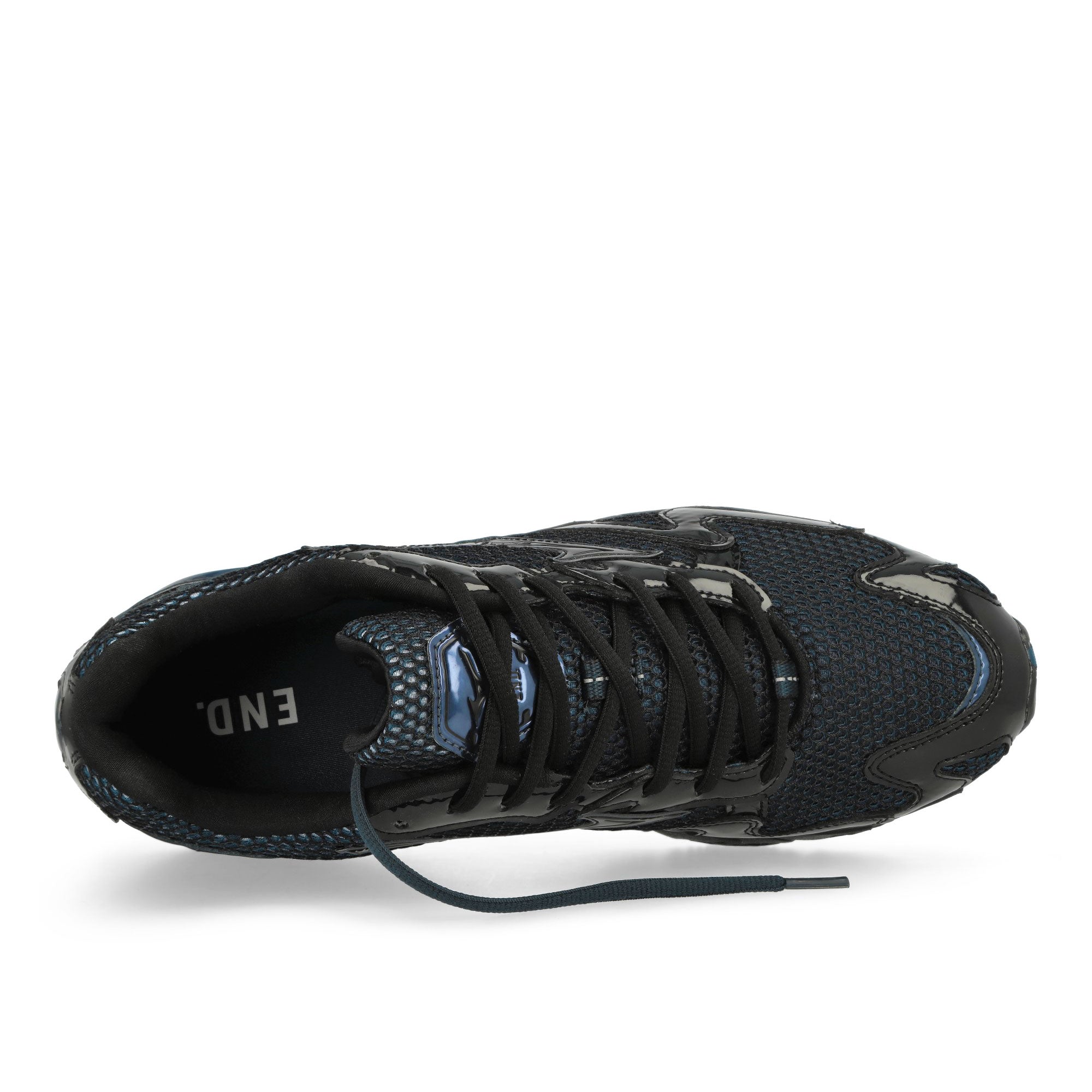 Mizuno Wave Rider 10 Black Beauty / Estate Blue Low Top Sneakers Detailfoto | Overkill