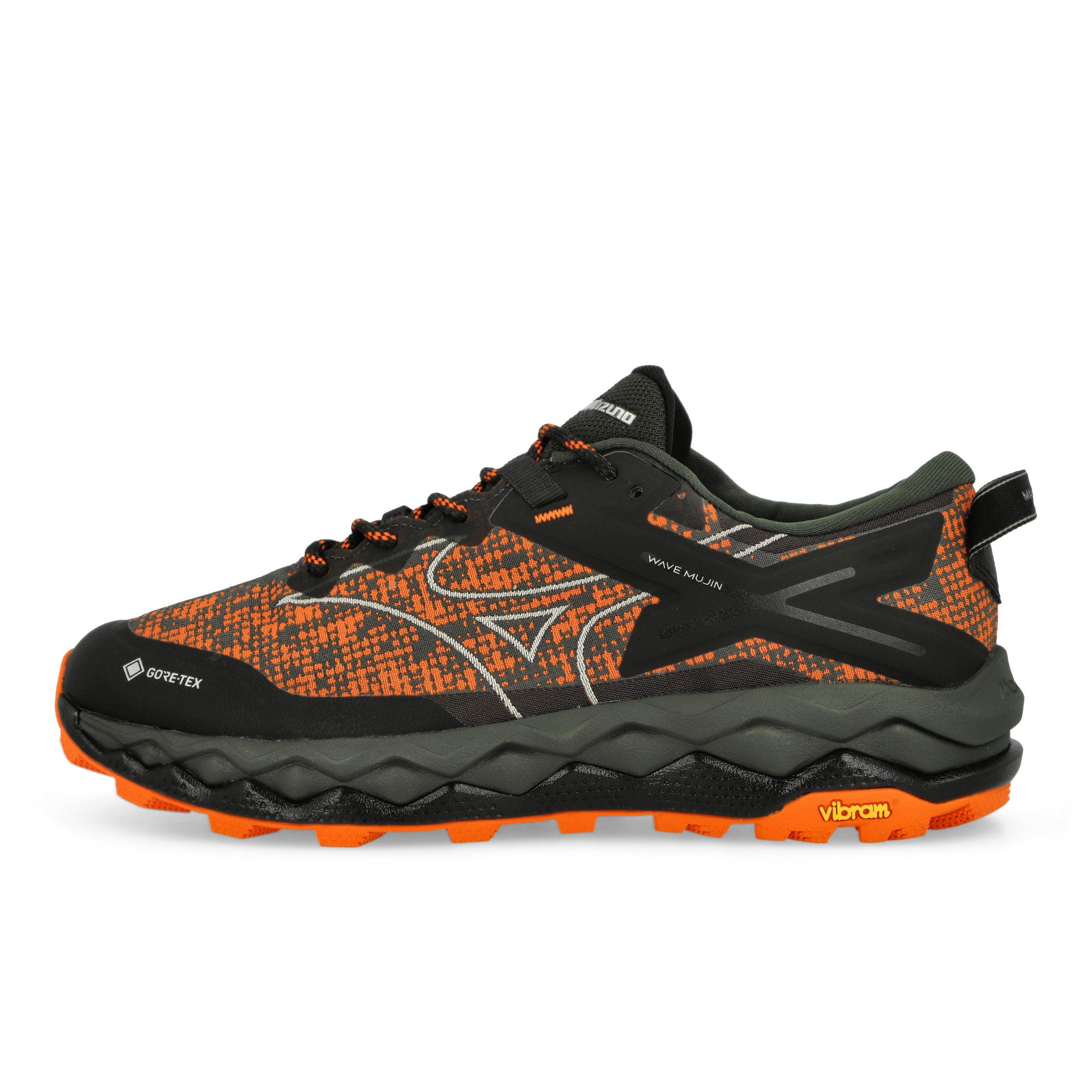 Mizuno Wave Mujin LS GTX Vibrant Orange / Cool Gray / Pine Grove Low Top Sneakers D1GD250101 | Overkill