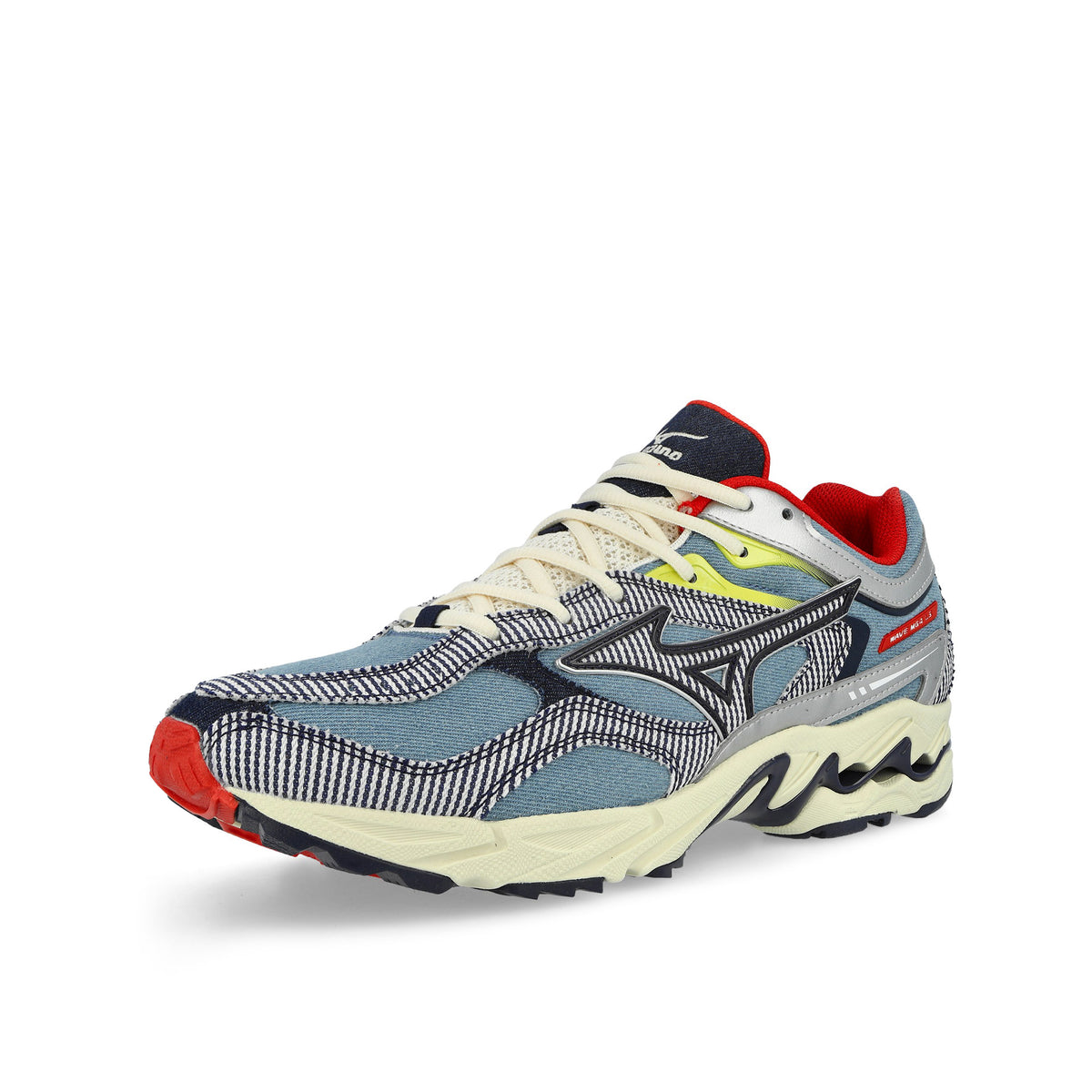 Sean Wotherspoon x Mizuno Wave MG4 LS Light Blue / Off White / Red Low Top Sneakers D1GD263101 Detailfoto | Overkill