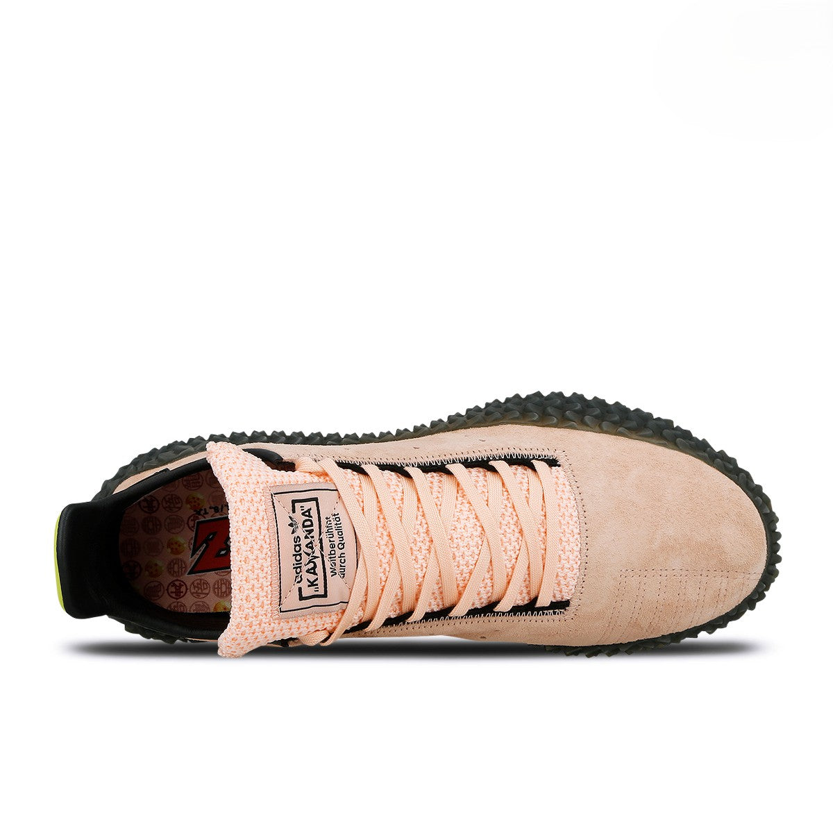 Dragon Ball Z x adidas Kamanda Majin Buu Haze Coral / Energy Ink / Shock Yellow Low Top Sneakers D97055 Detailfoto | Overkill