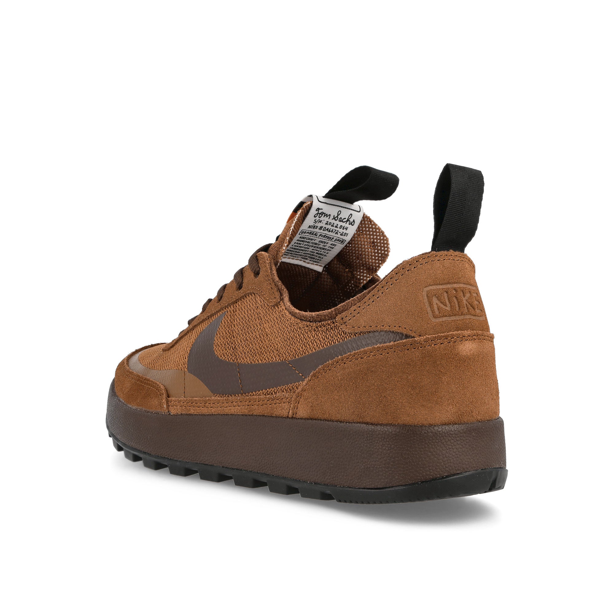 Nike Tom Sachs x Nike General Purpose Shoe Pecan / Dark Field Brown - Dark Field Brown Low Top Sneakers Material | Overkill